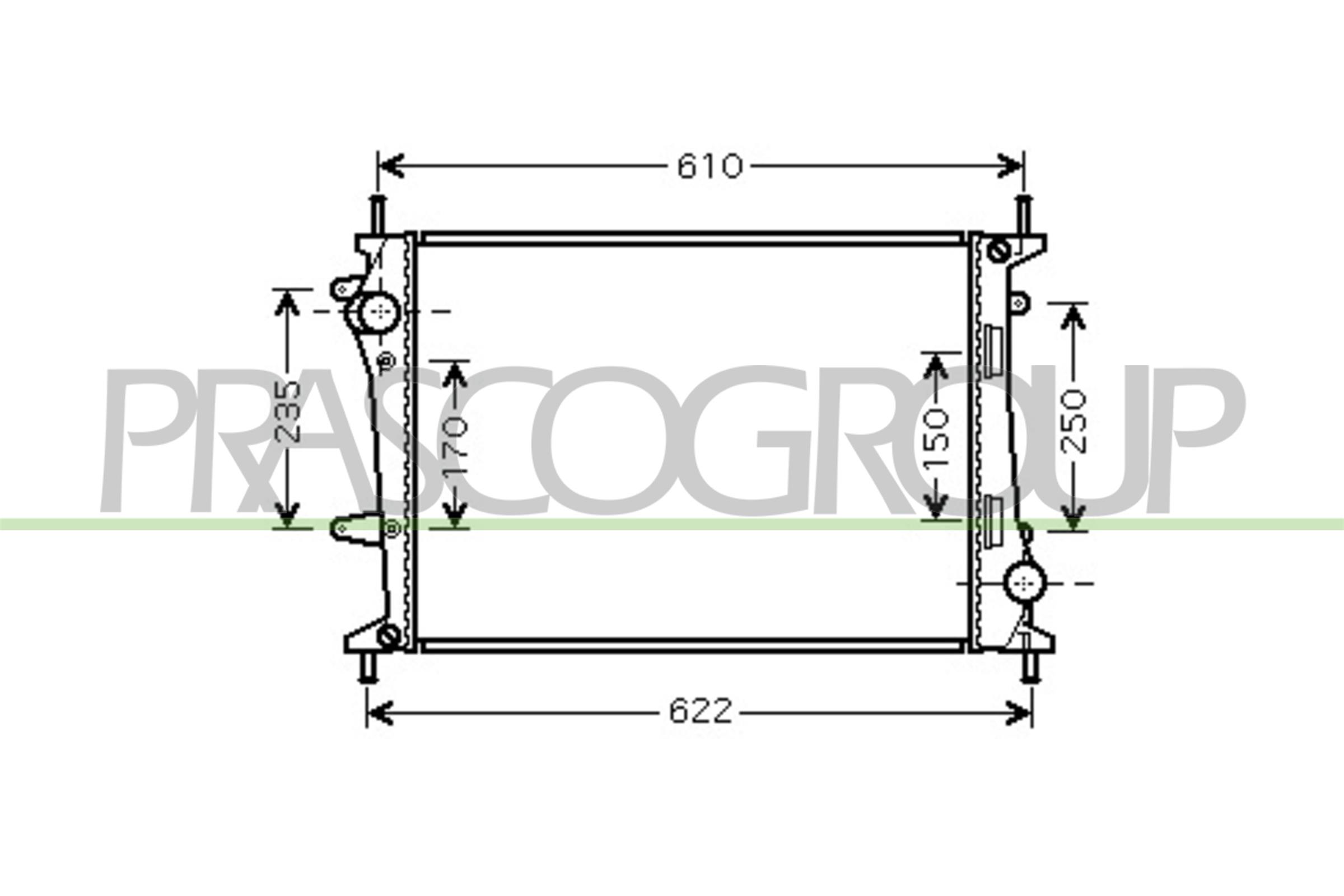 PRASCO FT717R002 Radiatore,...