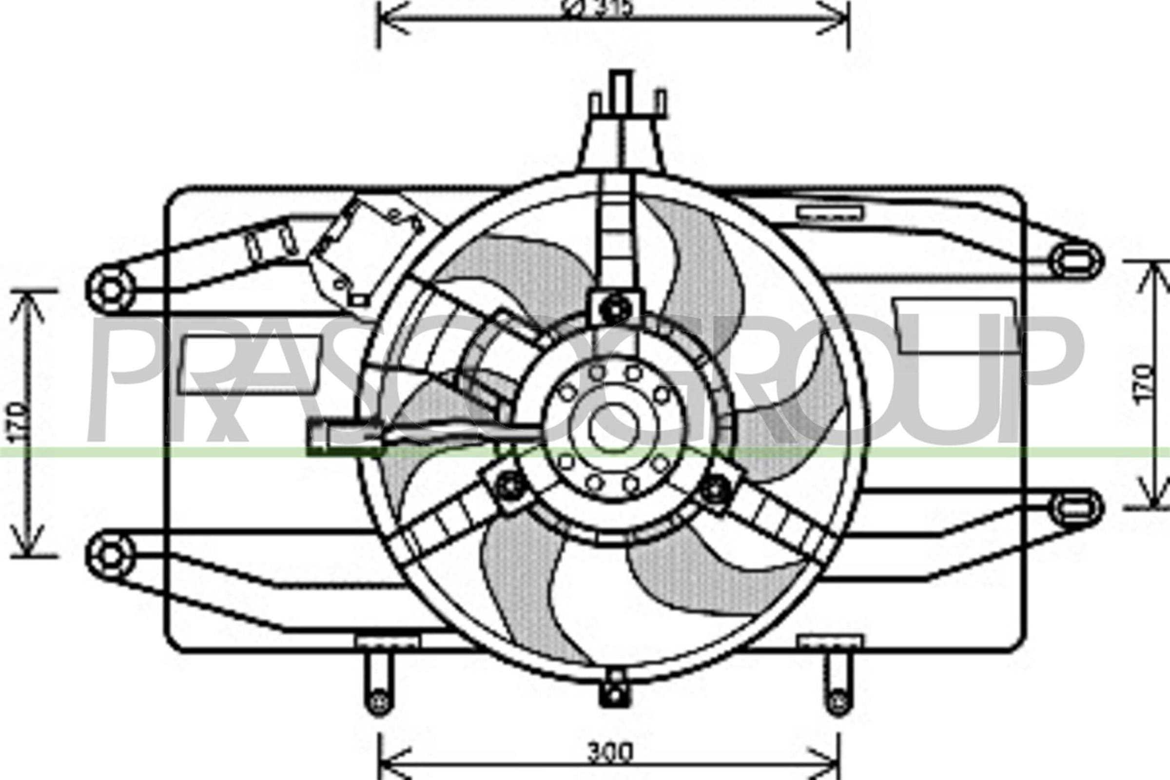 PRASCO FT908F001 Ventola,...