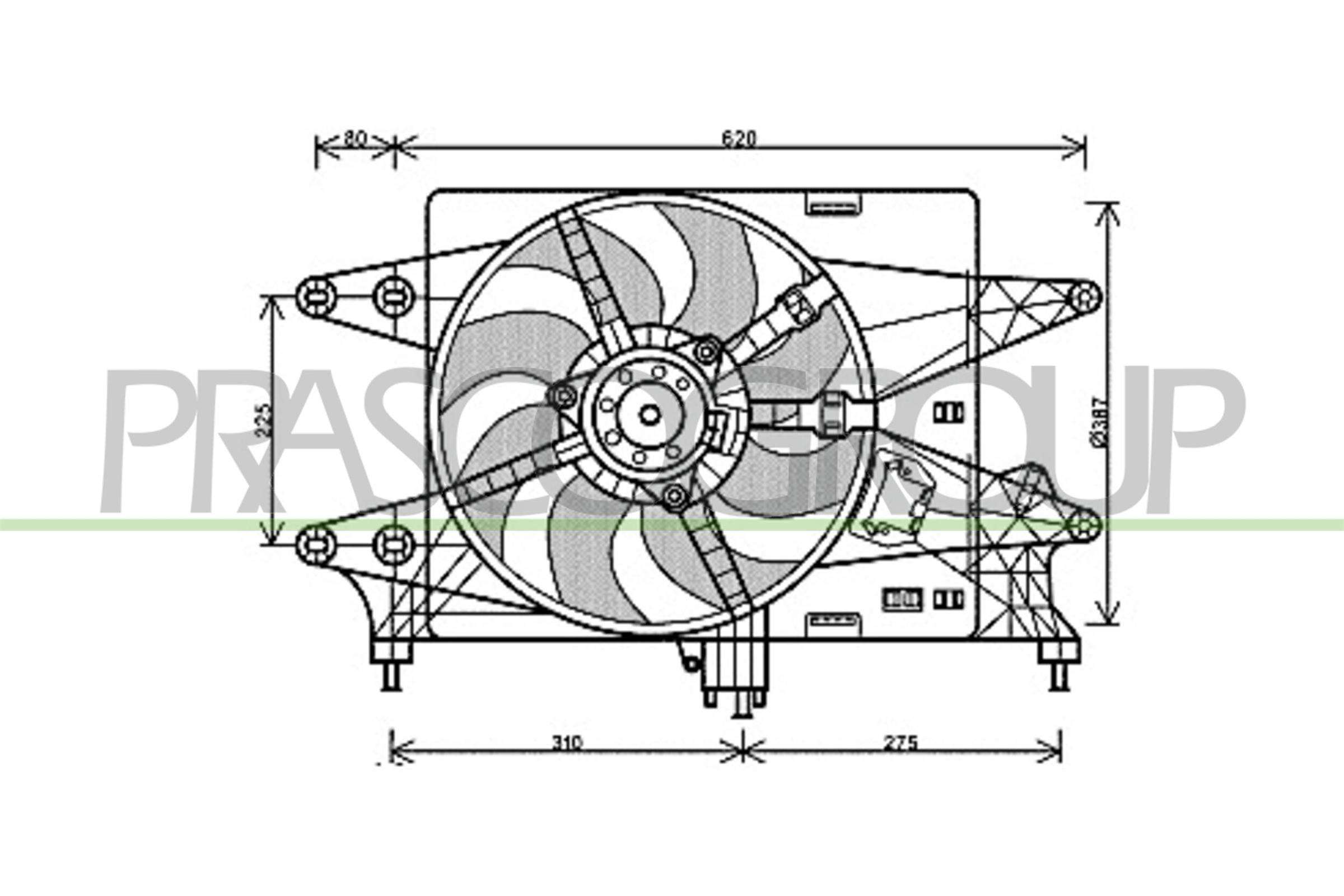 PRASCO FT909F002 Ventola,...