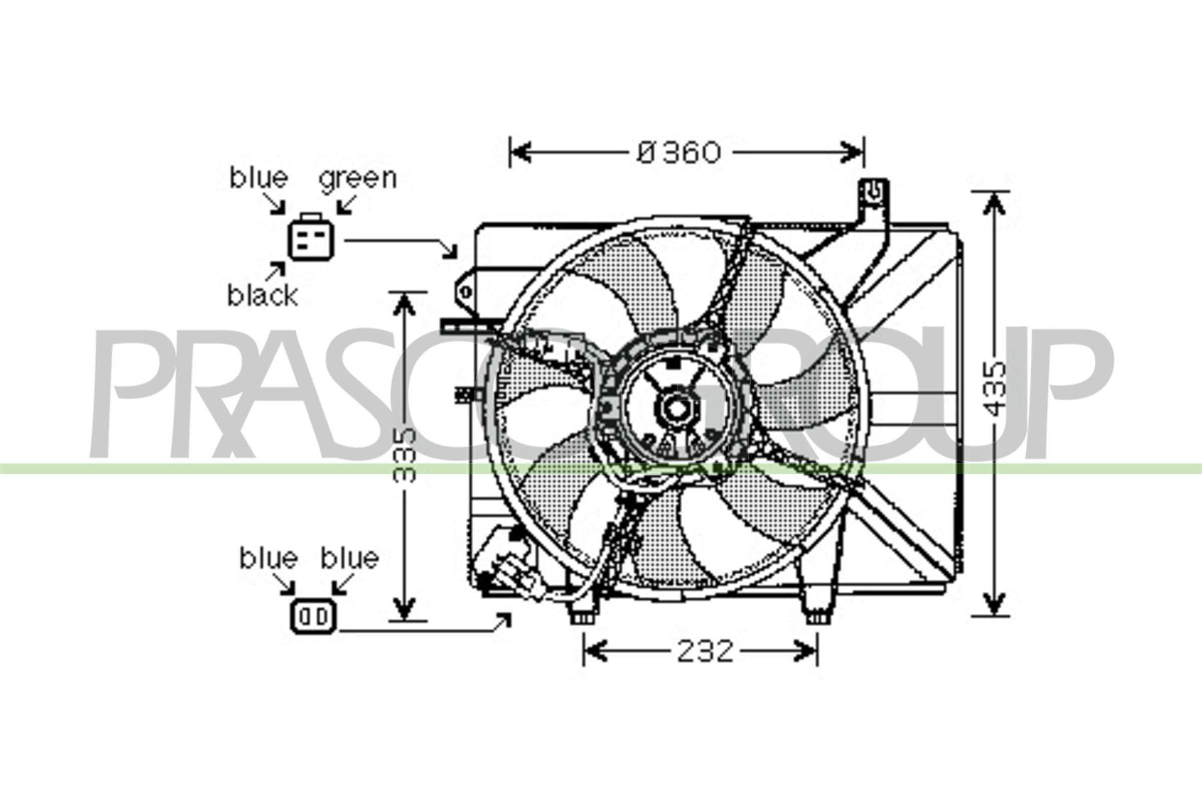 PRASCO HN330F001 Ventola,...