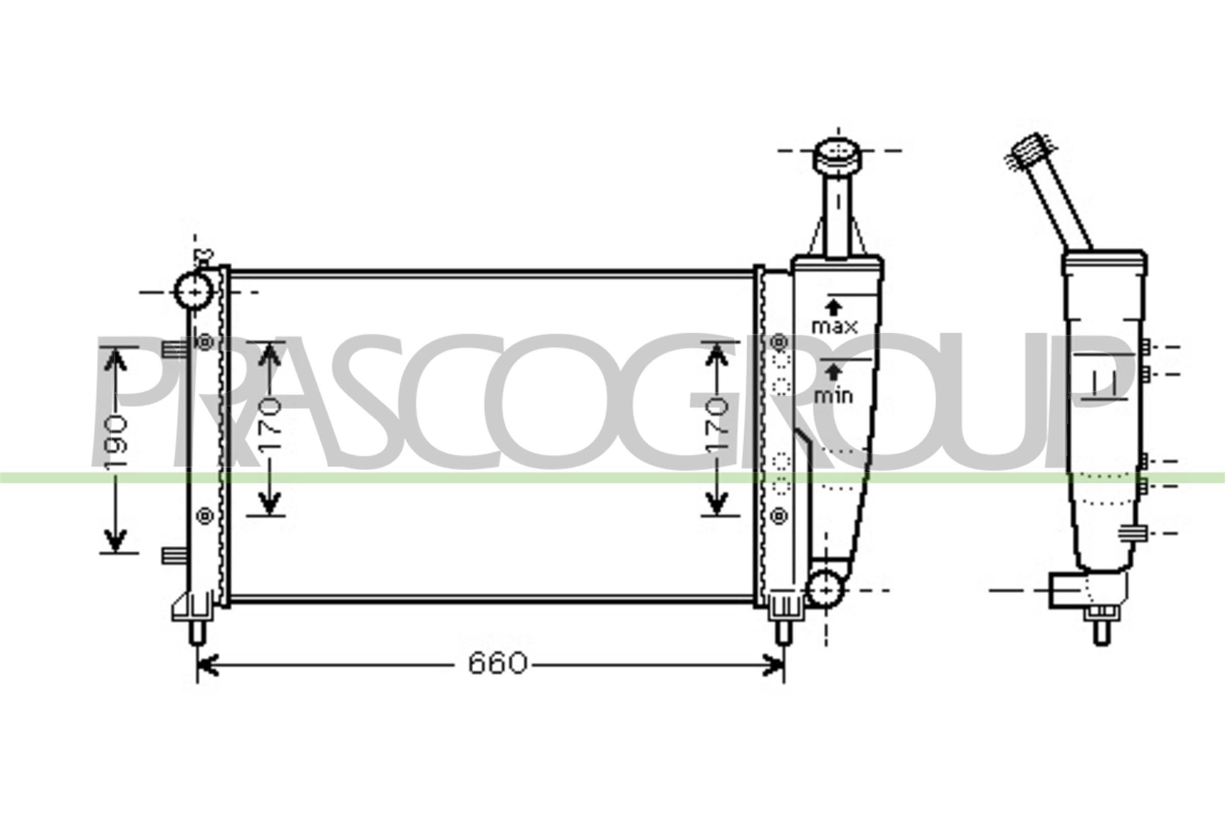 PRASCO LA002R003 Radiatore,...