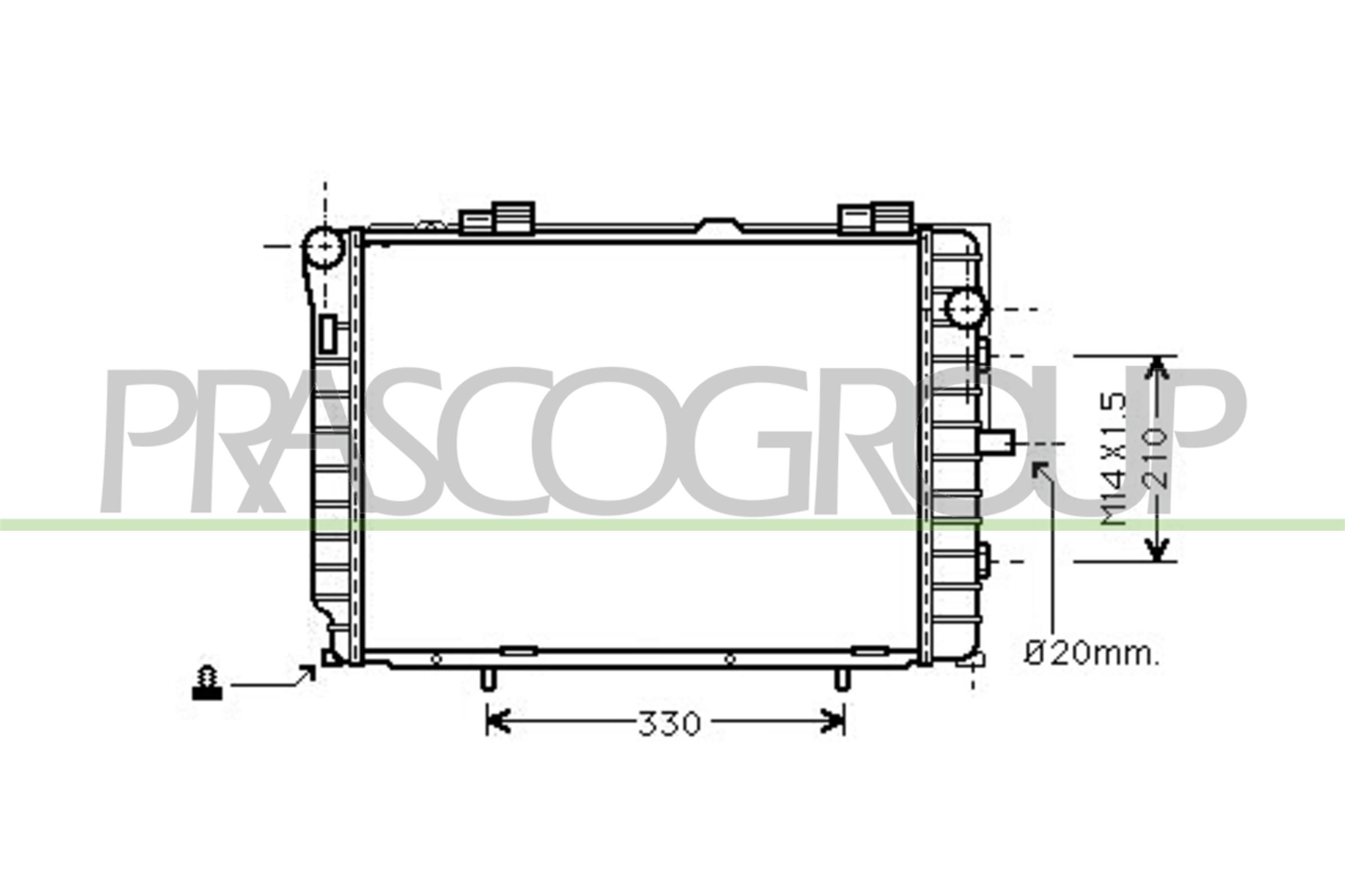PRASCO ME025R010 Radiatore,...
