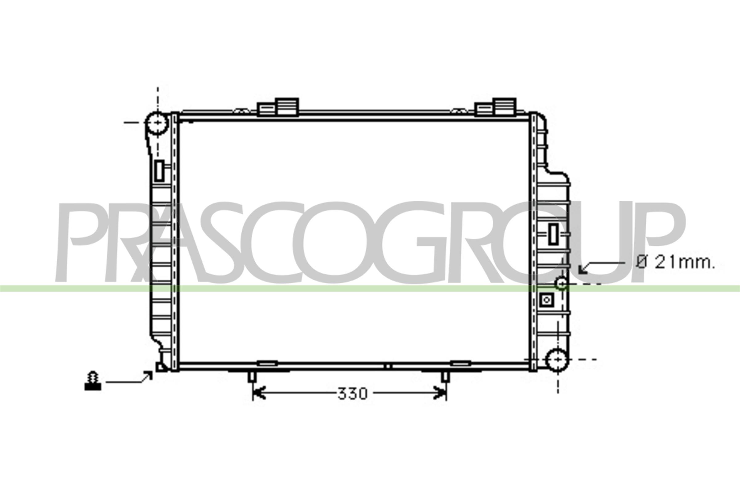 PRASCO ME025R017 Radiatore,...