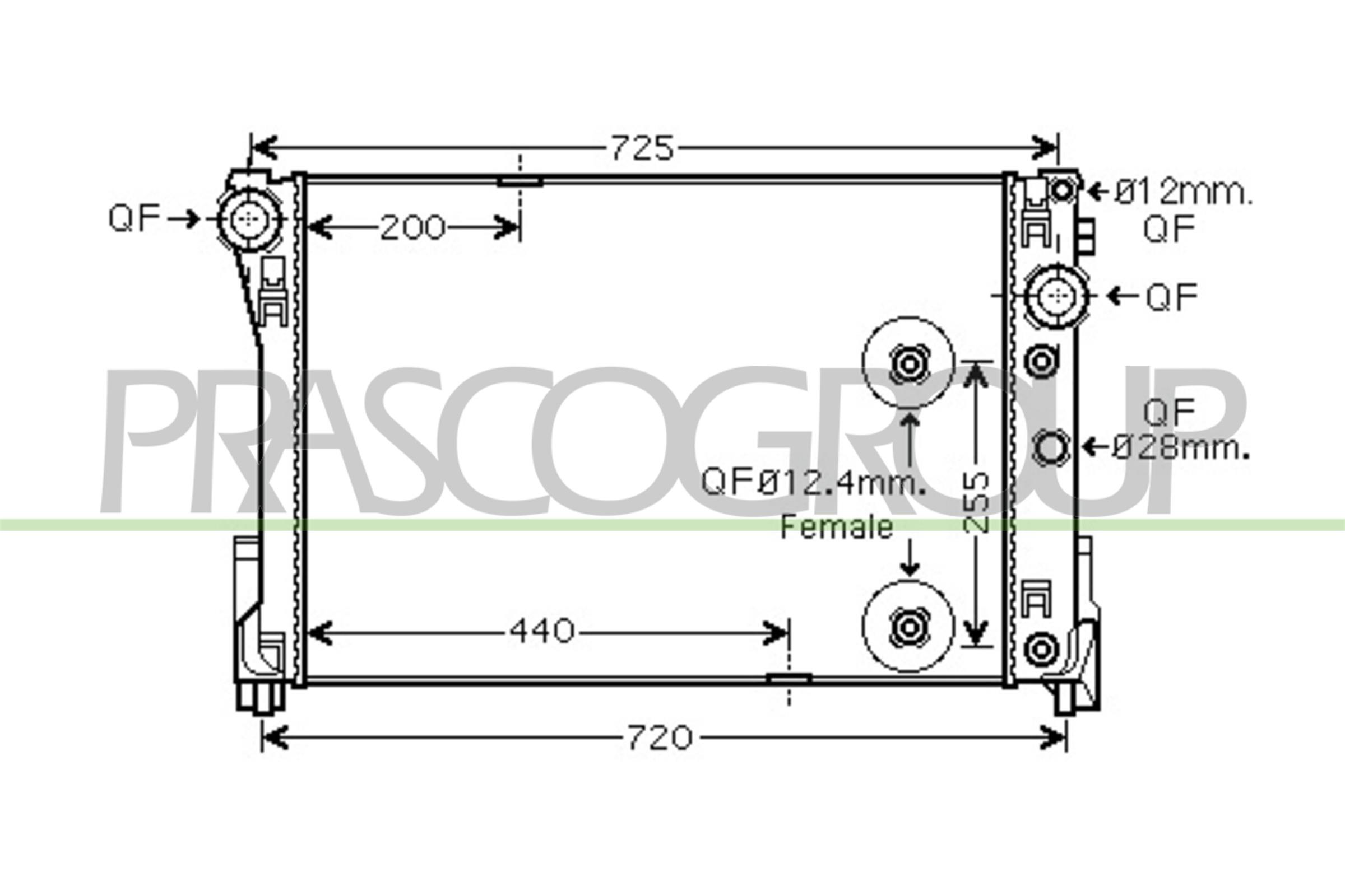 PRASCO ME029R004 Radiatore,...