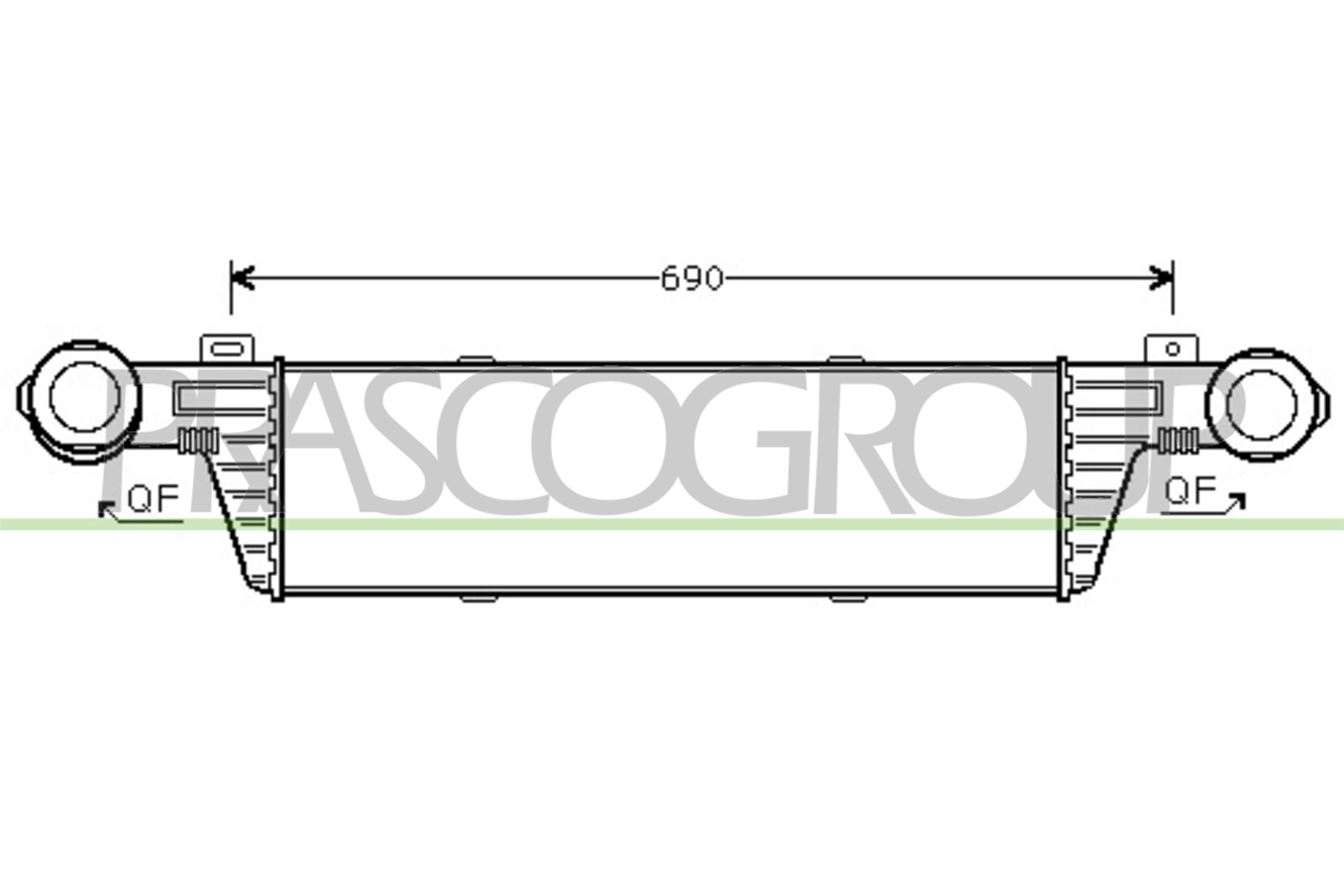PRASCO ME035N002 Intercooler