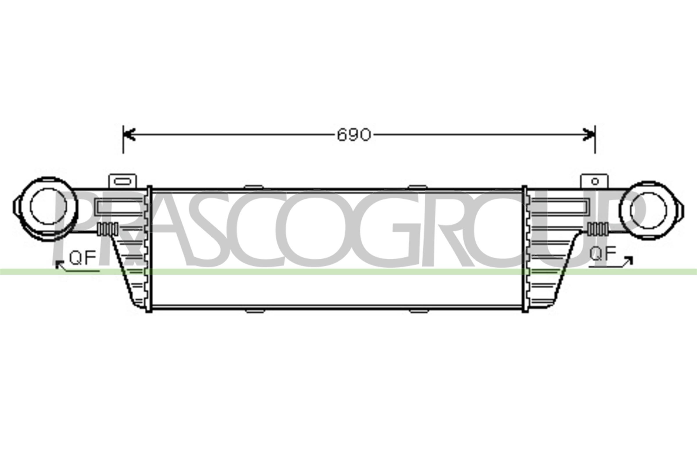 PRASCO ME035N003 Intercooler
