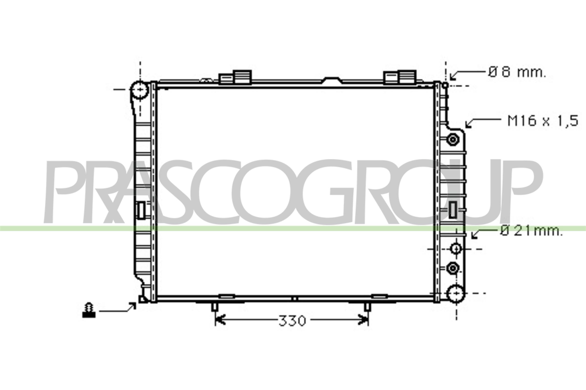 PRASCO ME035R011 Radiatore,...