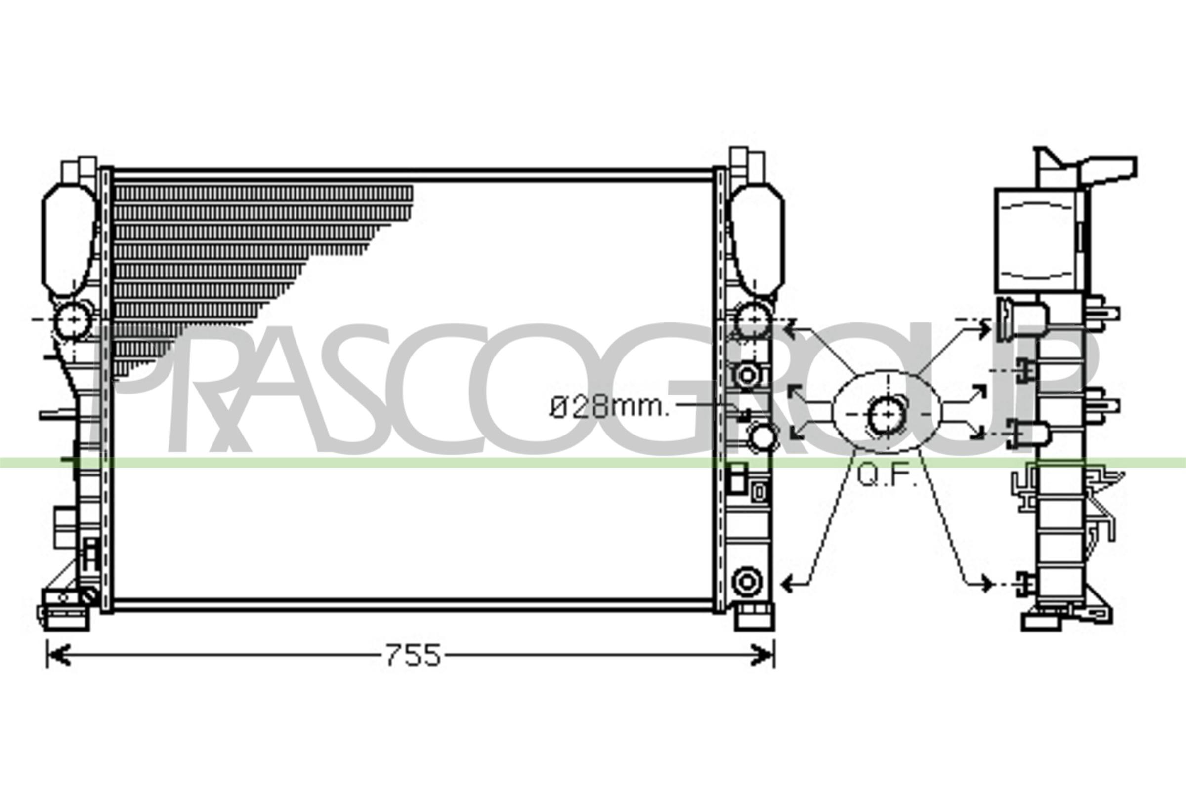 PRASCO ME039R001 Radiatore,...