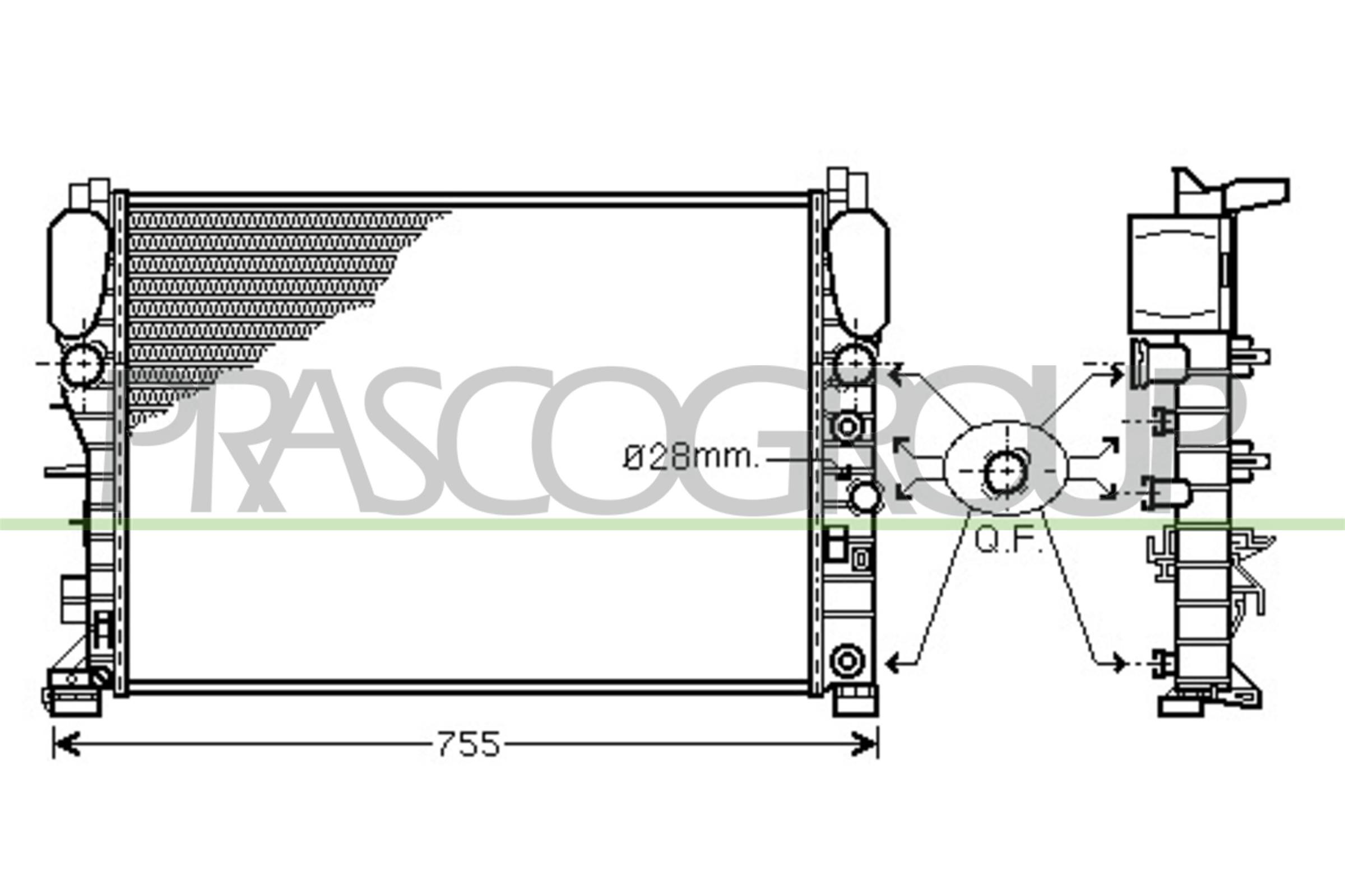 PRASCO ME039R002 Radiatore,...