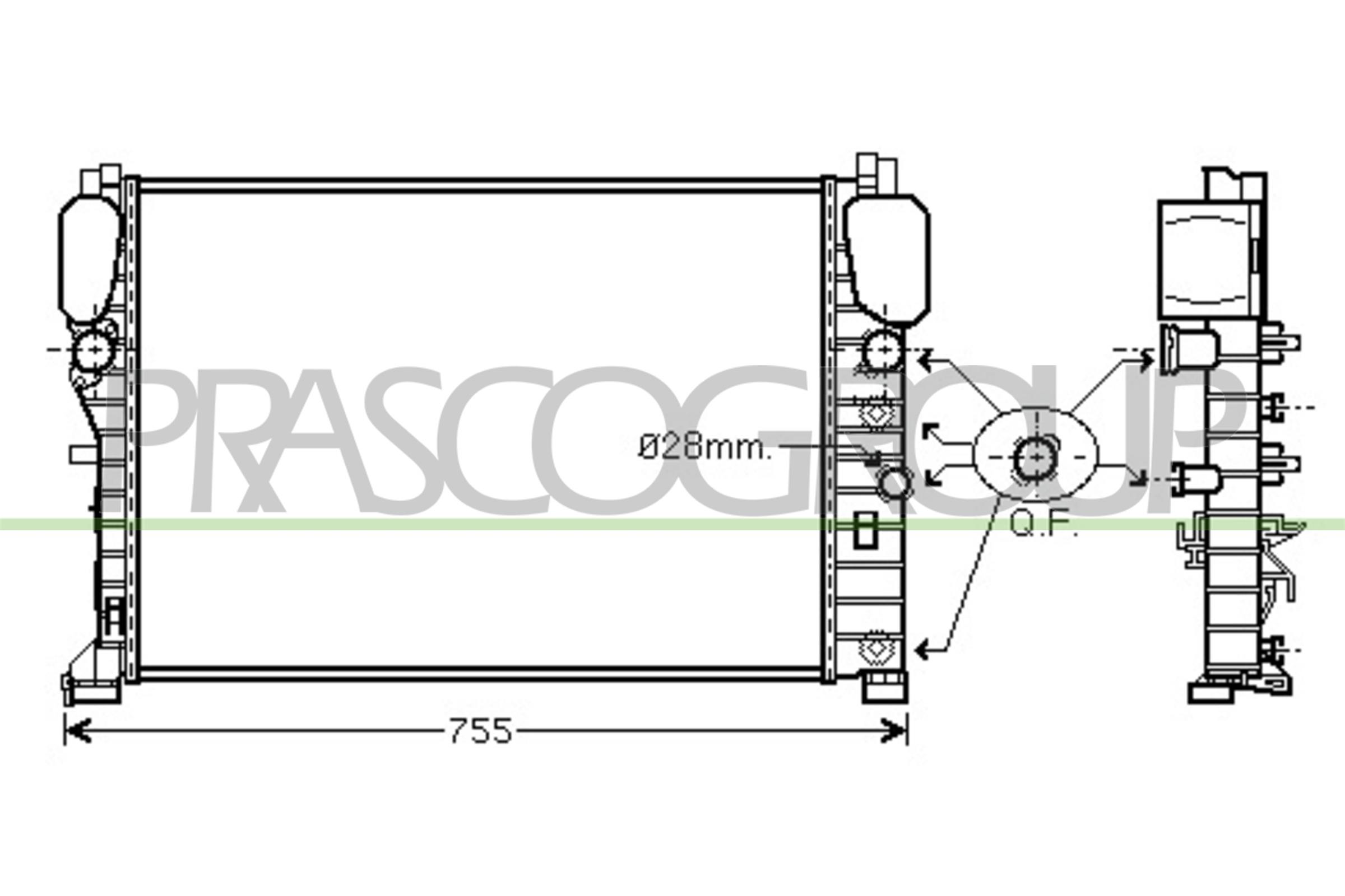 PRASCO ME039R004 Radiatore,...