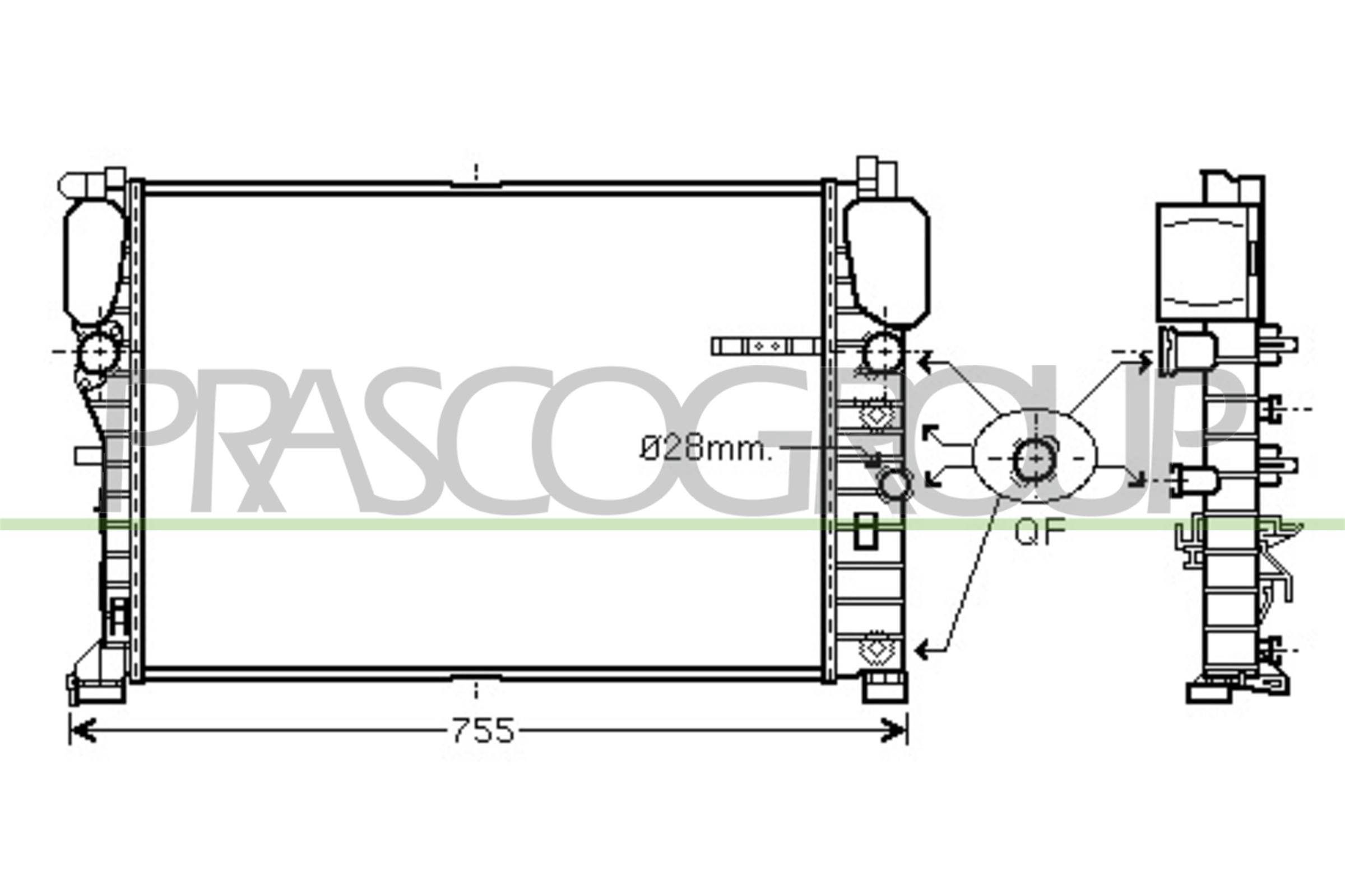 PRASCO ME039R005 Radiatore,...