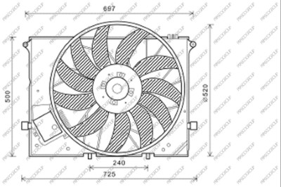 PRASCO ME522F002 Ventola,...