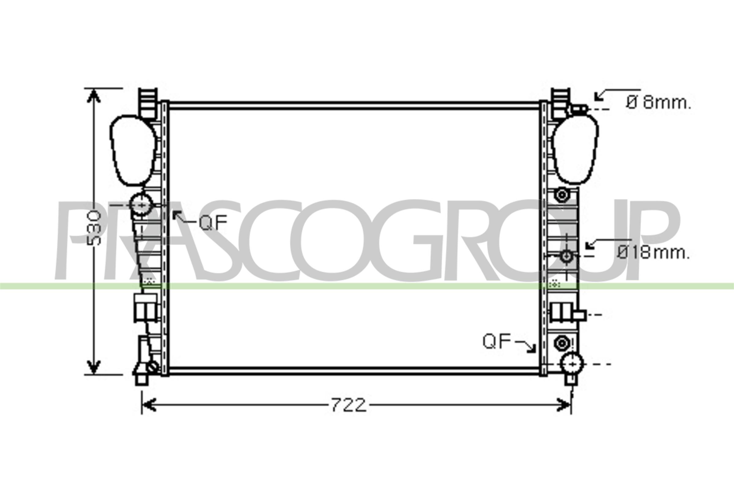 PRASCO ME522R004 Radiatore,...