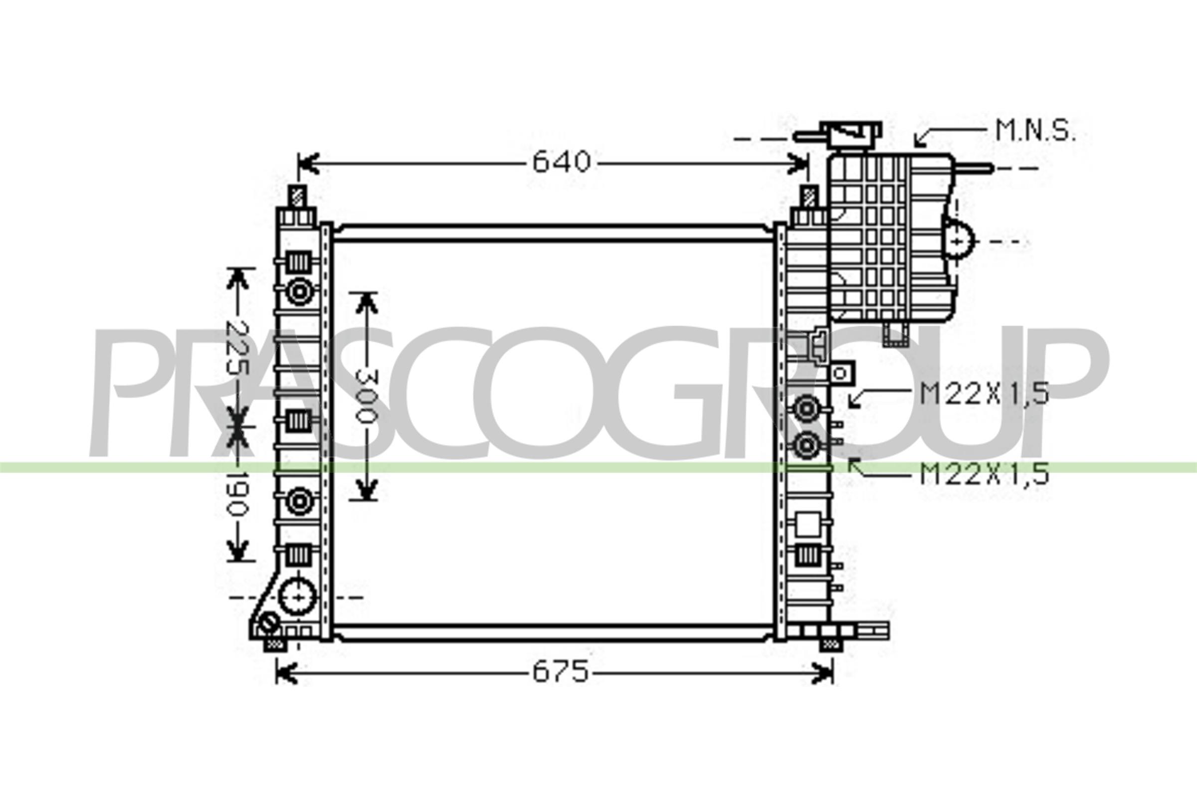 PRASCO ME907R004 Radiatore,...