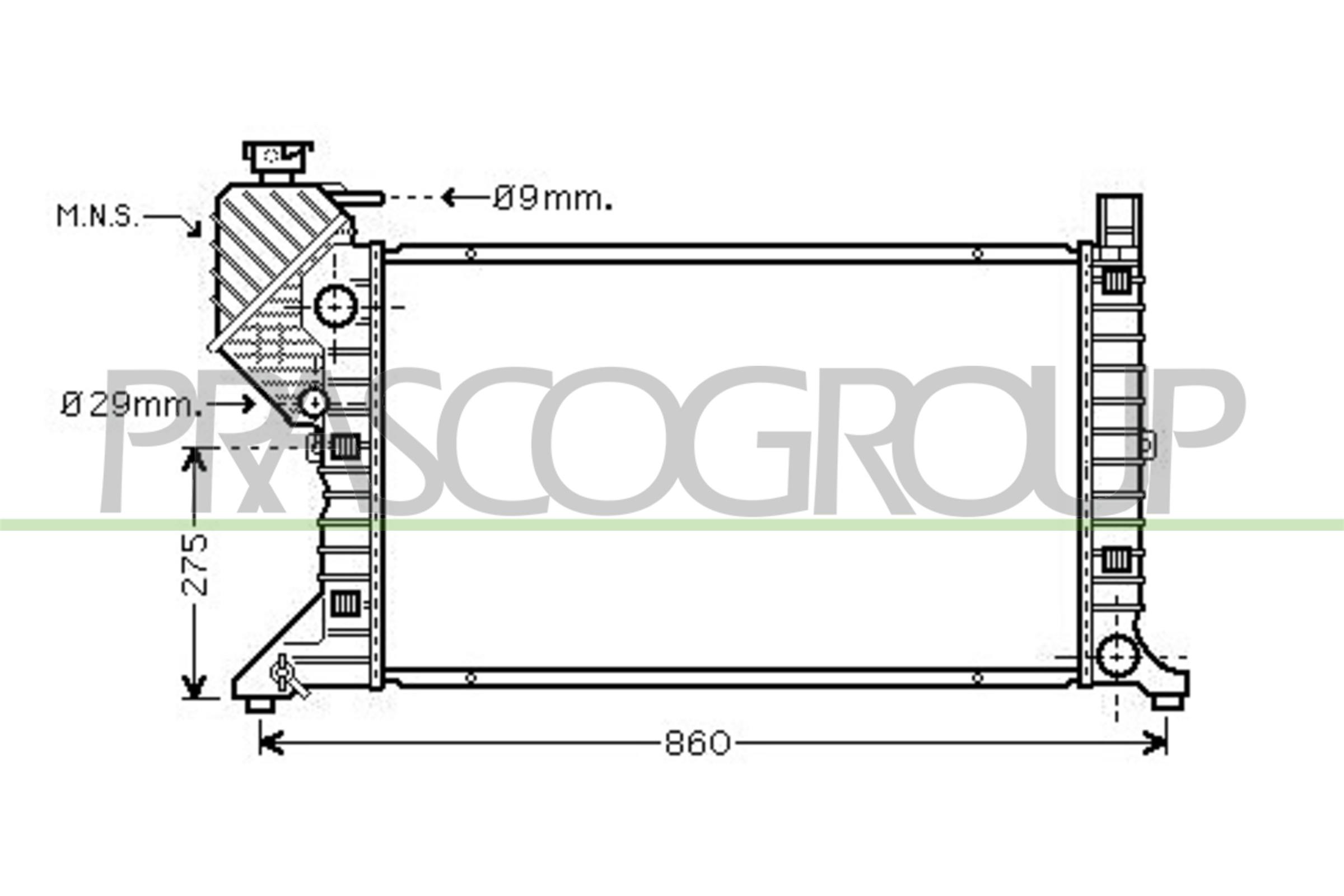 PRASCO ME915R004 Radiatore,...