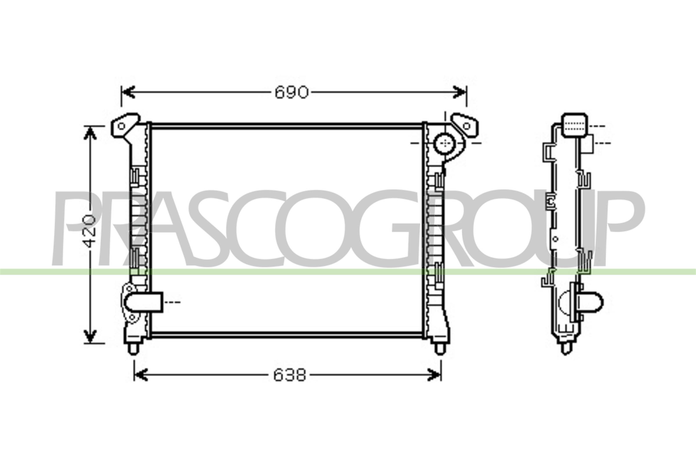 PRASCO MN304R002 Radiatore,...