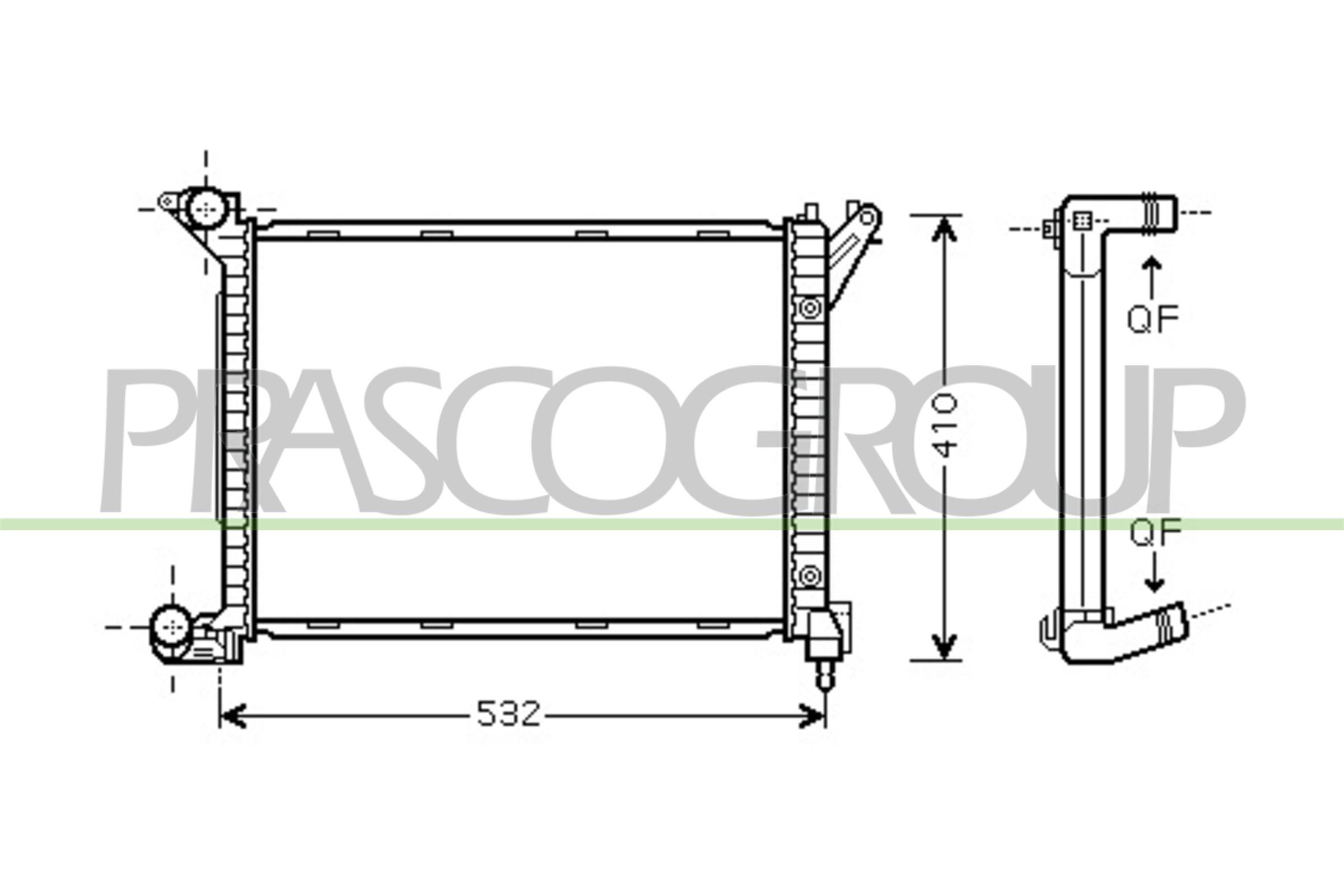 PRASCO MN306R001 Radiatore,...