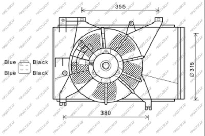 PRASCO MZ309F001 Ventola,...
