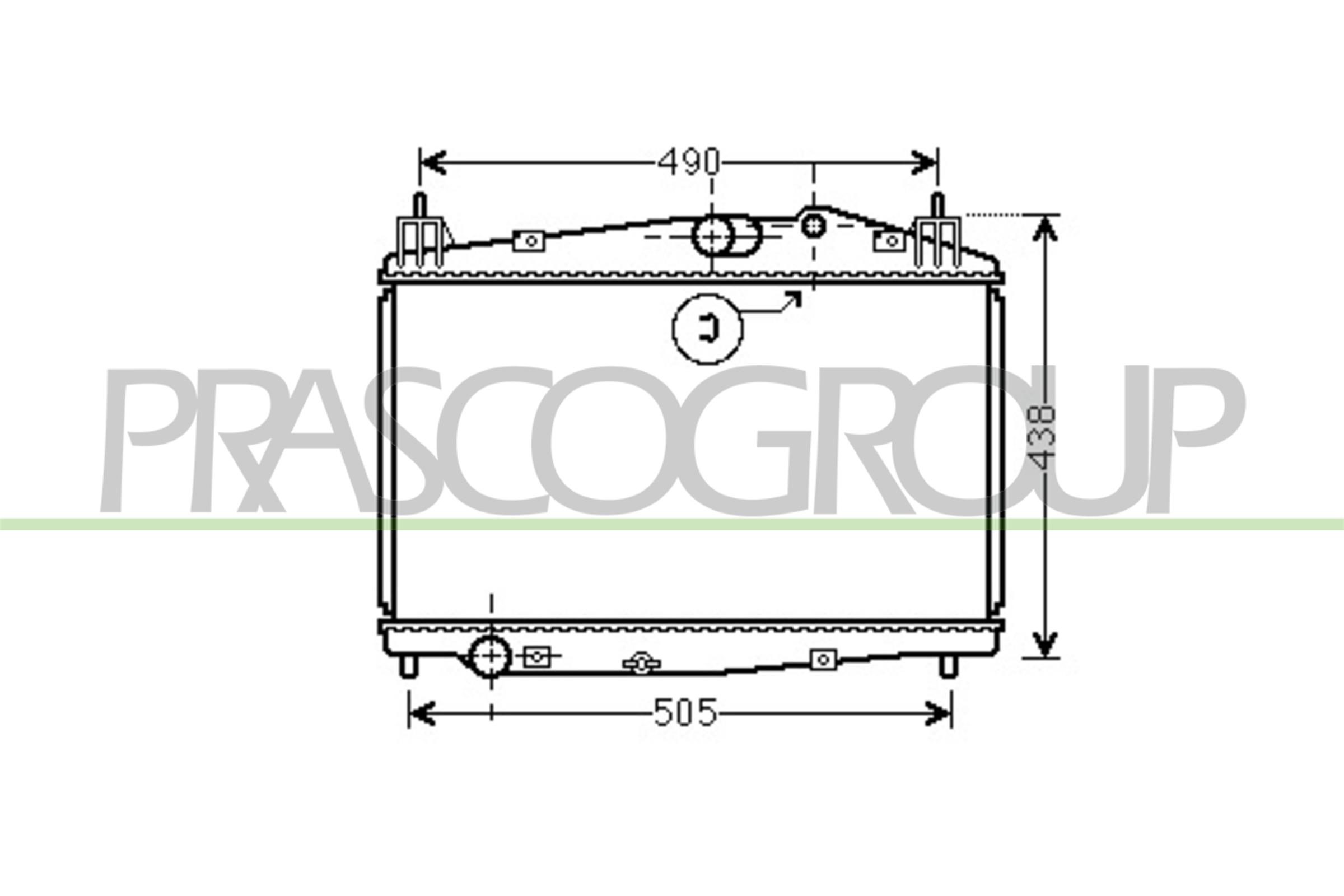 PRASCO MZ309R004 Radiatore,...