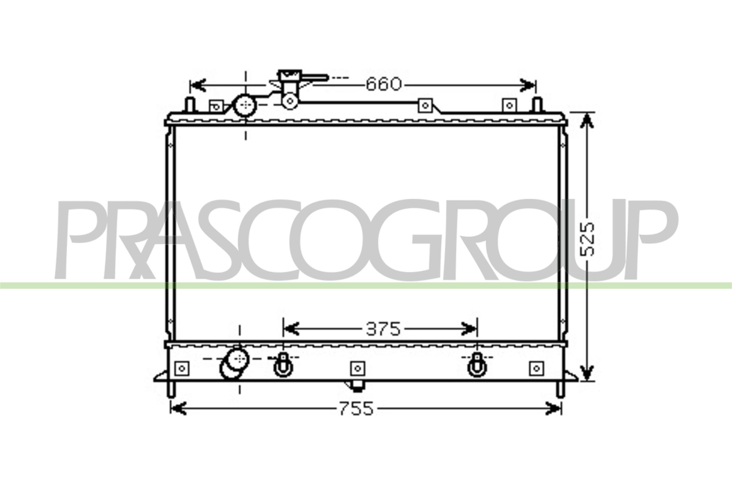 PRASCO MZ802R001 Radiatore,...