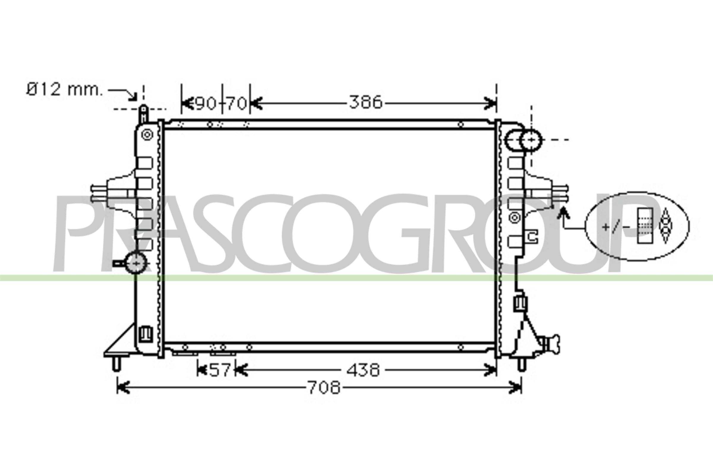 PRASCO OP017R001 Radiatore,...