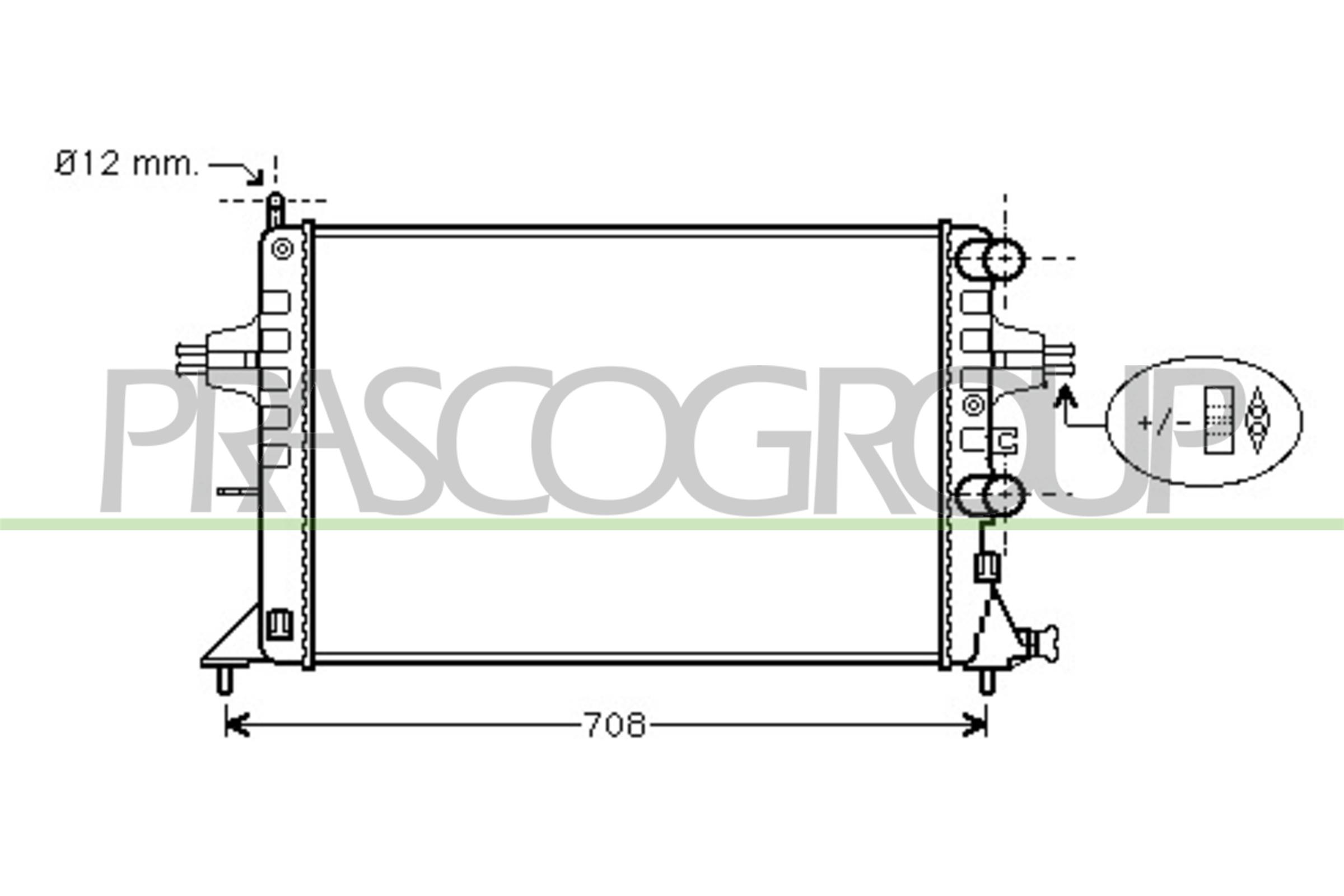 PRASCO OP017R004 Radiatore,...