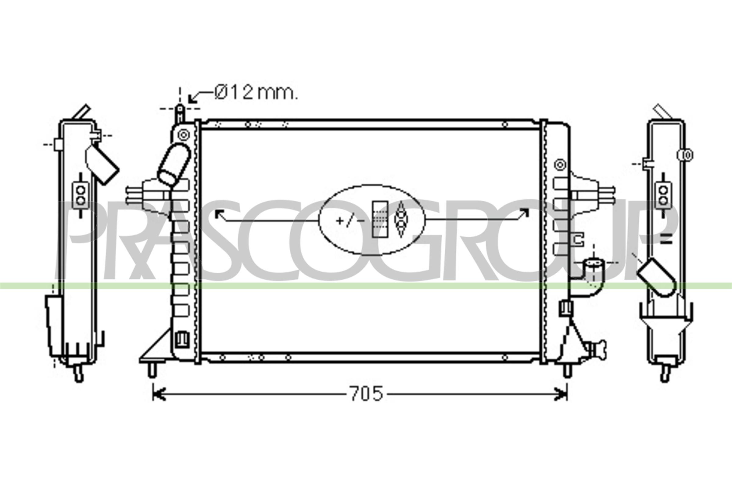 PRASCO OP017R009 Radiatore,...