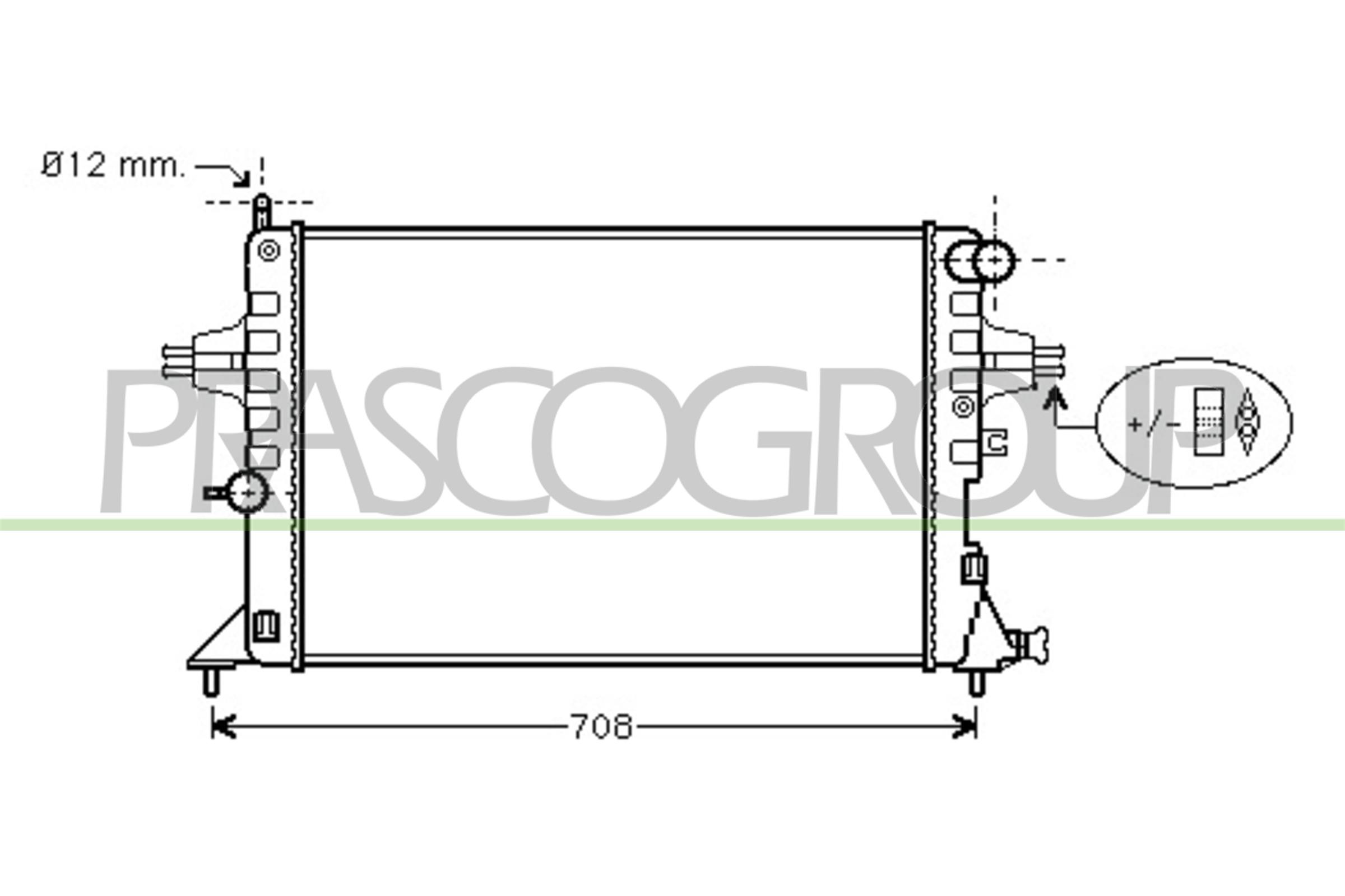 PRASCO OP017R010 Radiatore,...