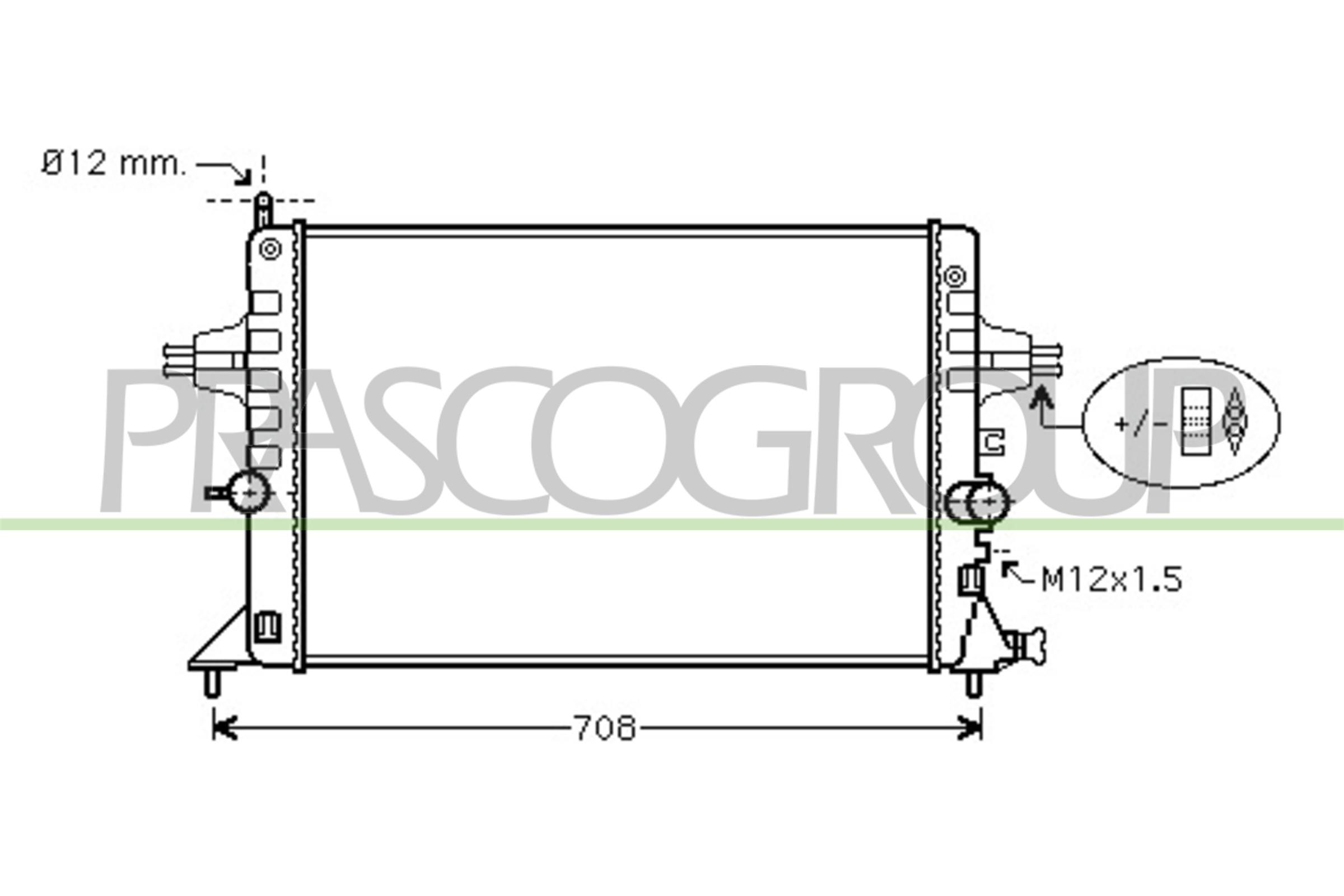 PRASCO OP017R015 Radiatore,...