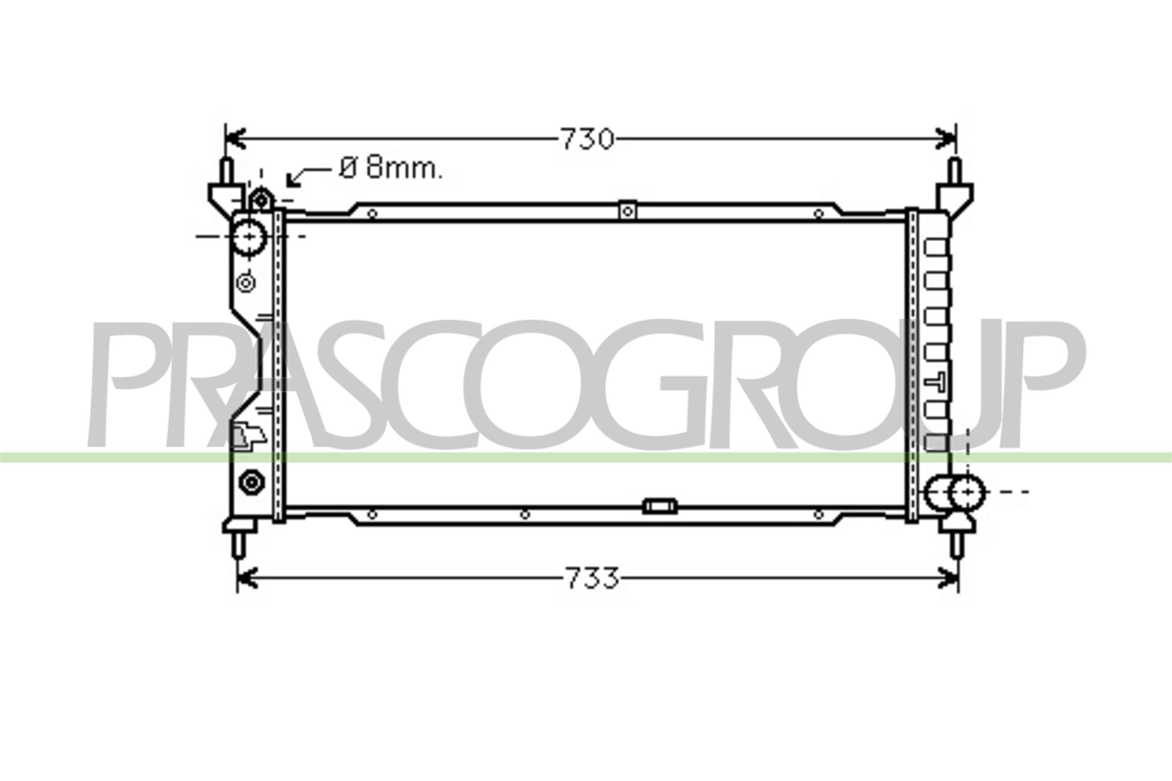 PRASCO OP028R003 Radiatore,...
