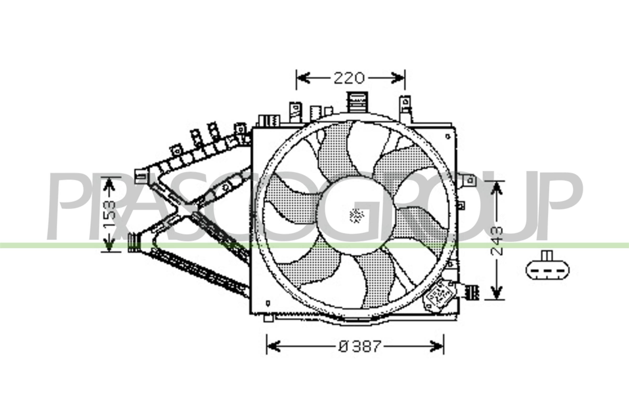 PRASCO OP030F004 Ventola,...