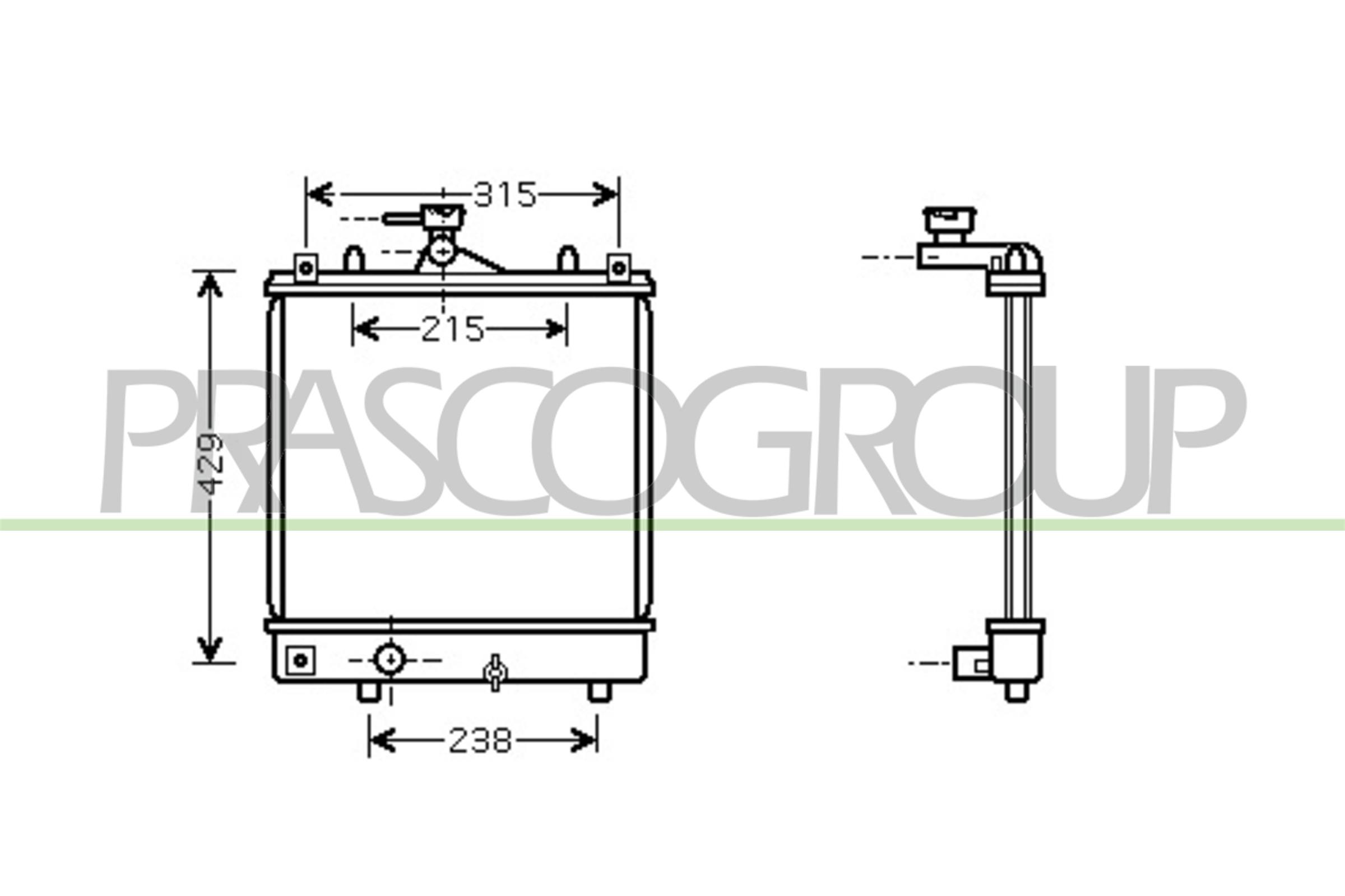 PRASCO OP304R001 Radiatore,...