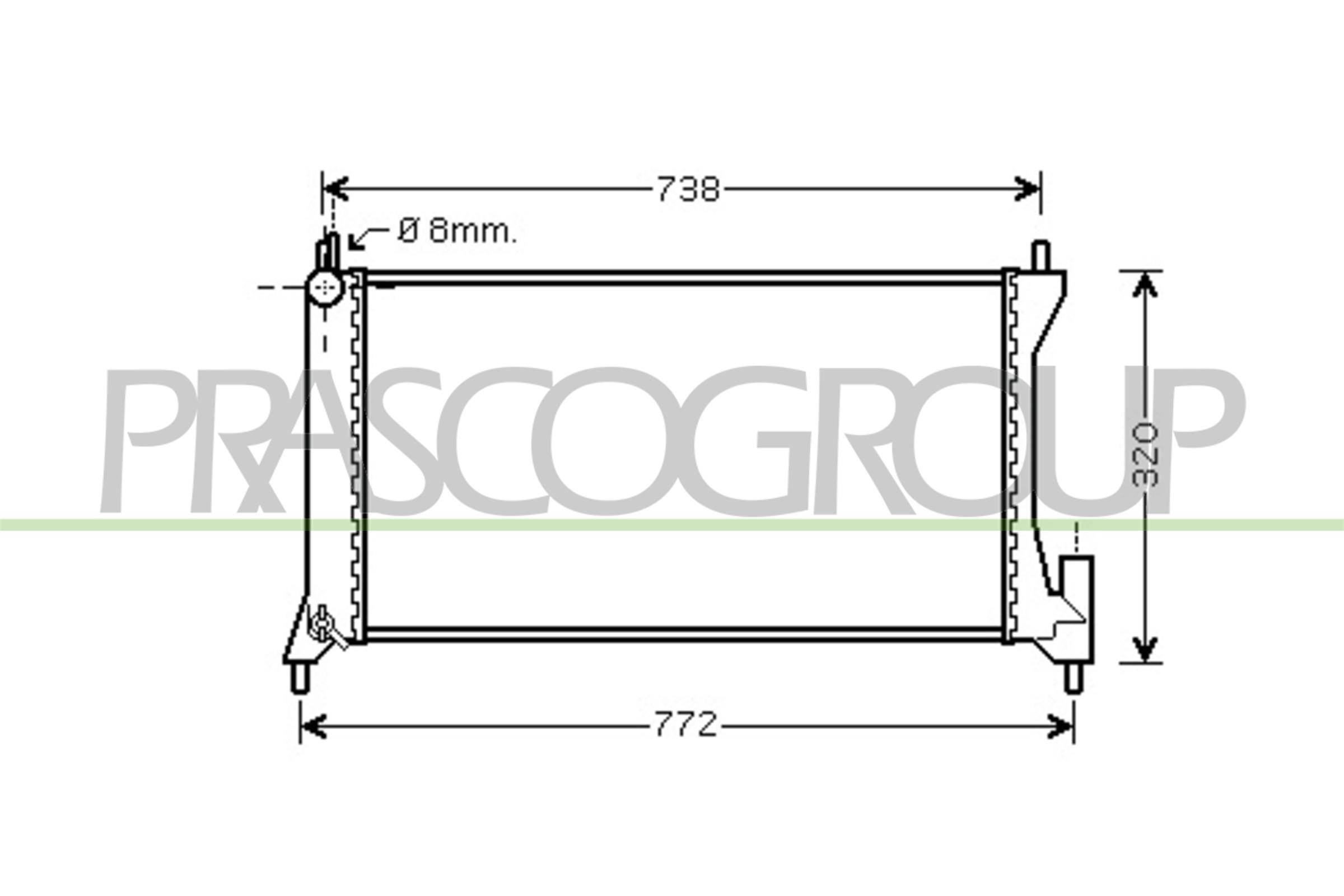 PRASCO OP304R003 Radiatore,...