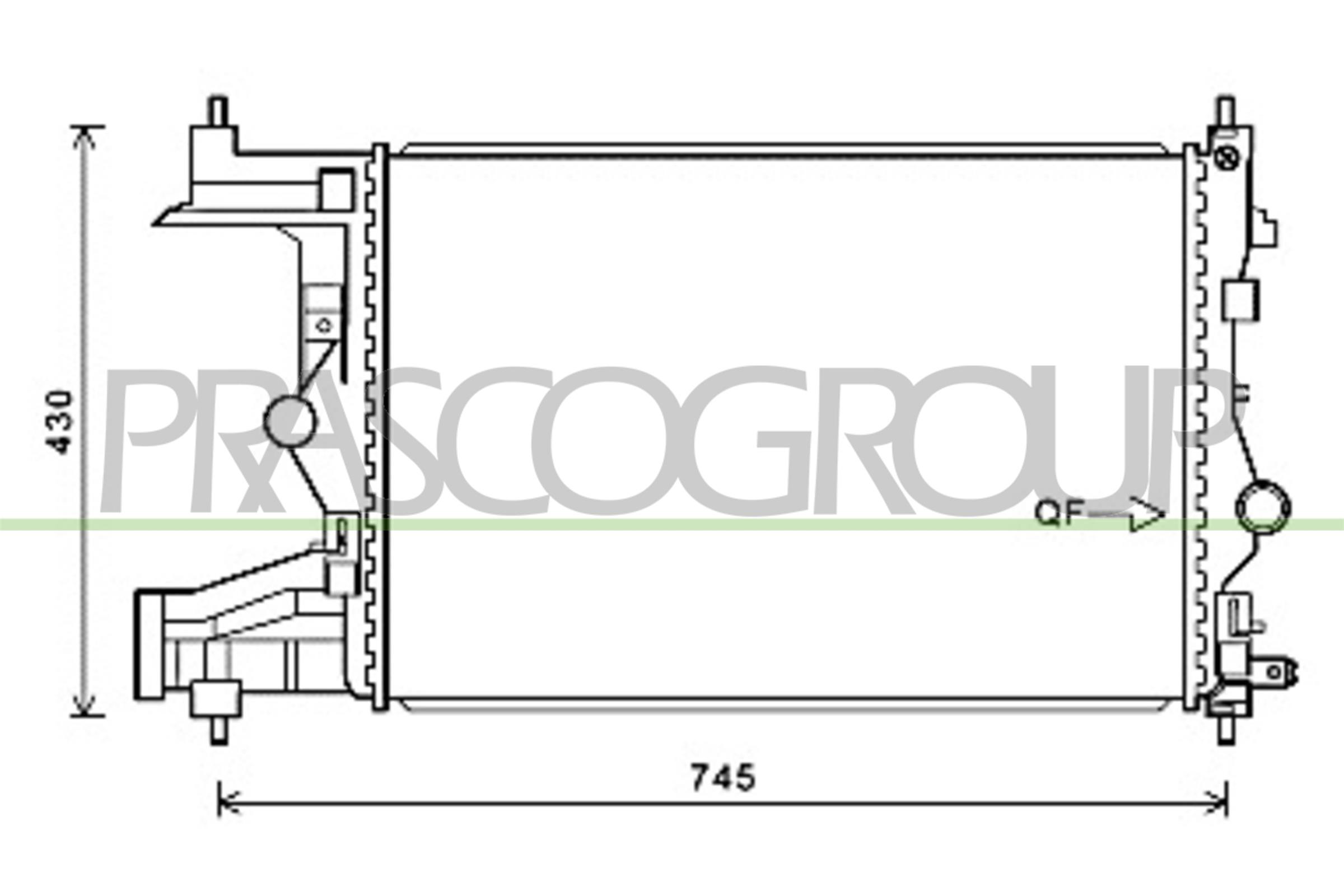 PRASCO OP416R006 Radiatore,...