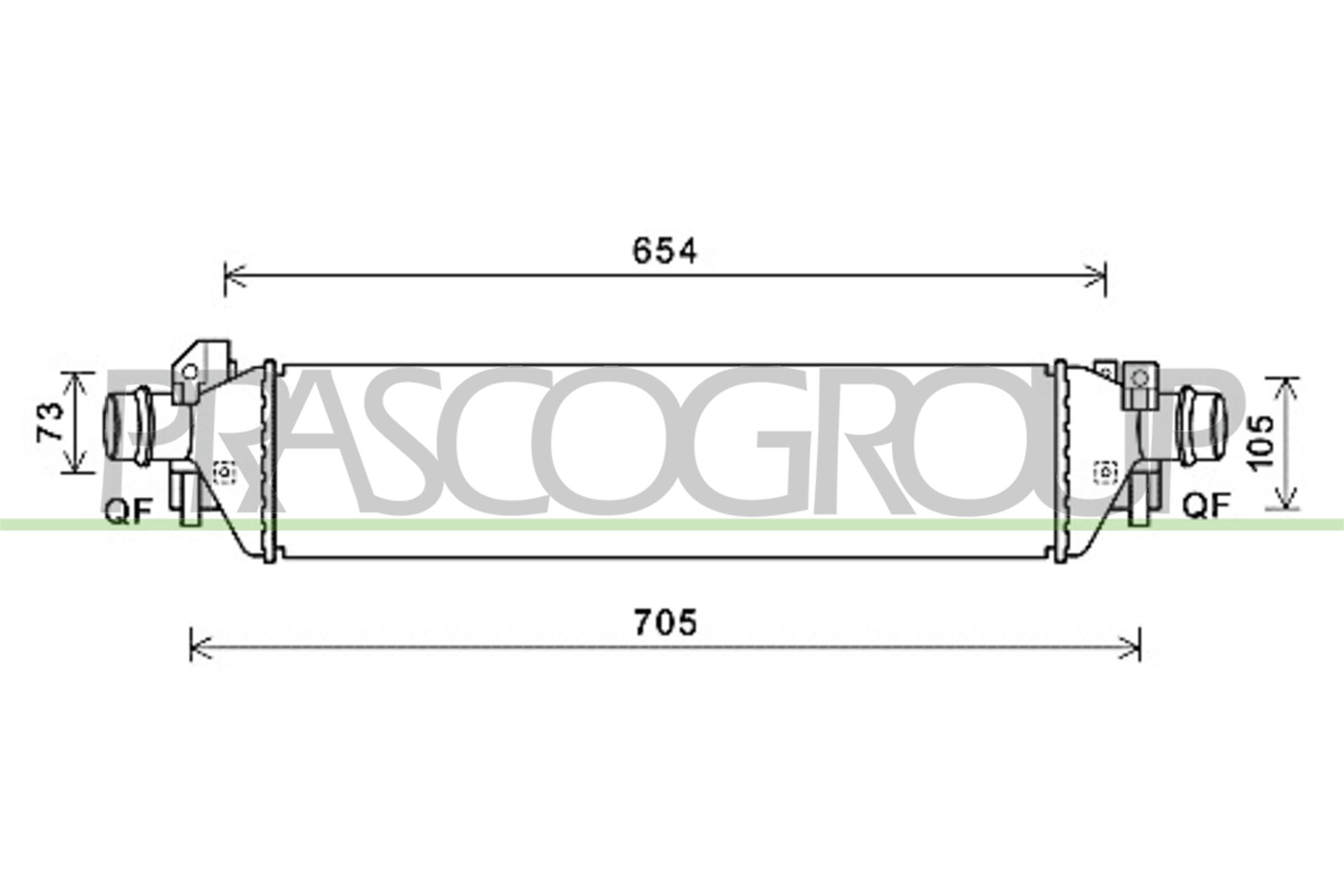 PRASCO OP700N001 Intercooler