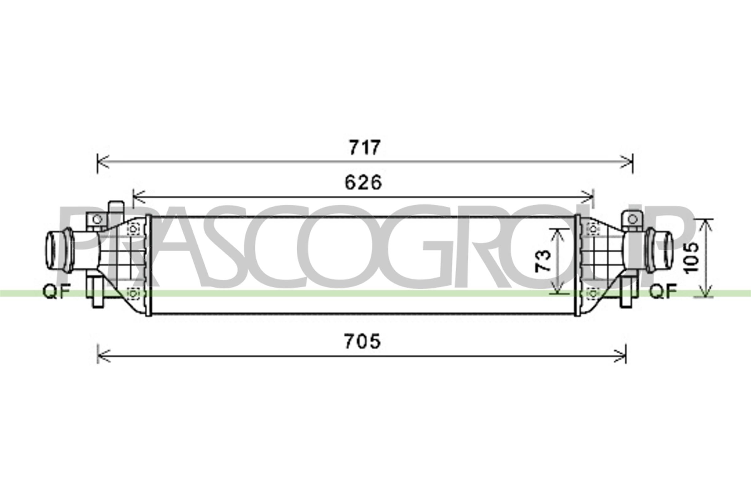 PRASCO OP700N002 Intercooler