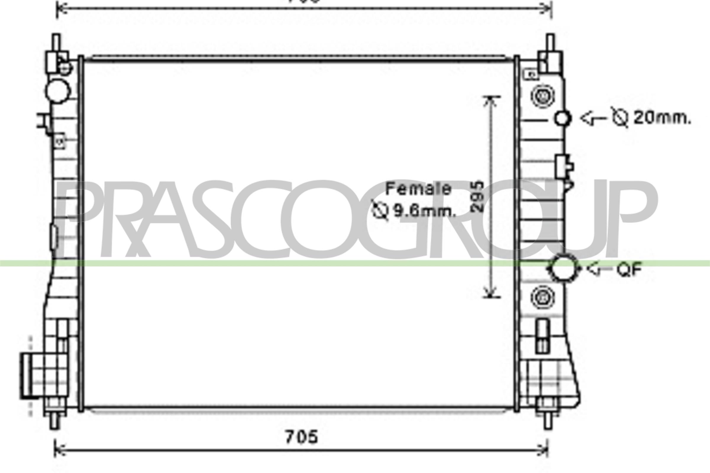 PRASCO OP700R002 Radiatore,...