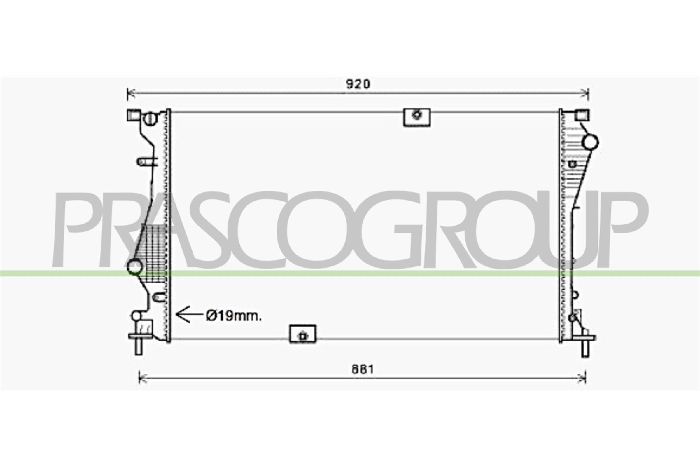 PRASCO OP934R007 Radiatore,...