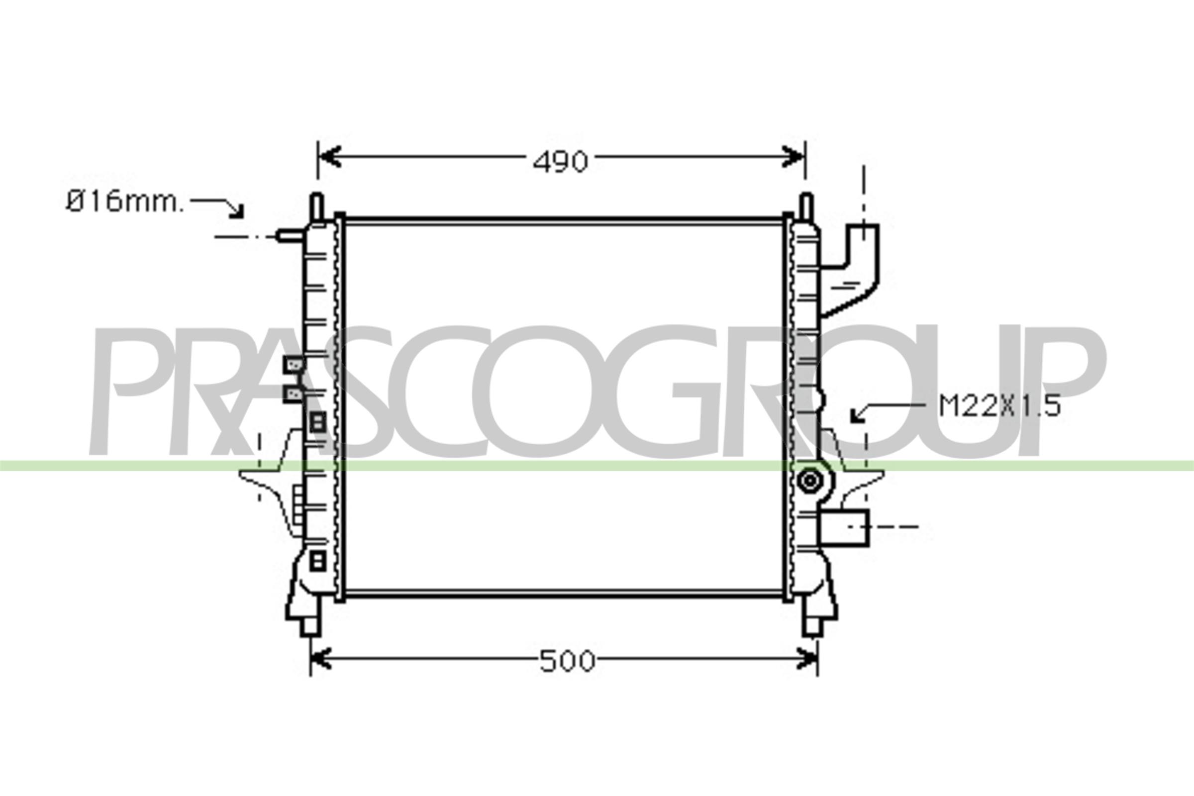 PRASCO RN025R006 Radiatore,...