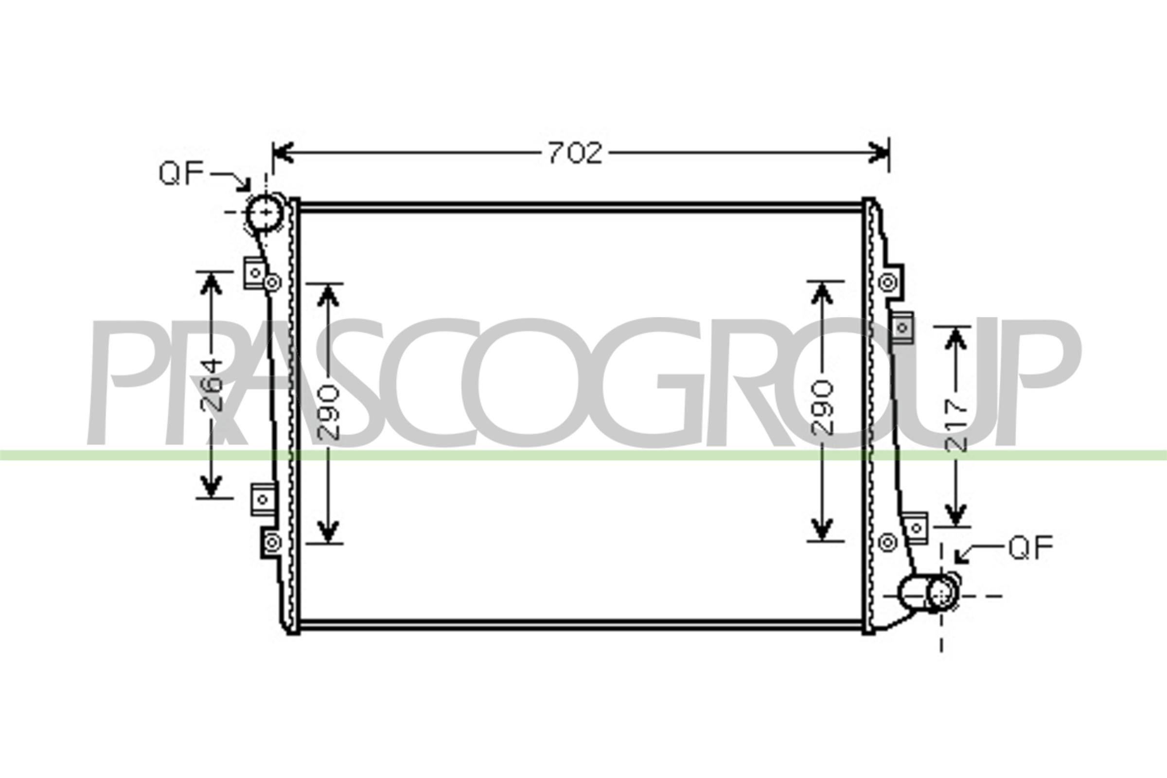 PRASCO SK024R007 Radiatore,...