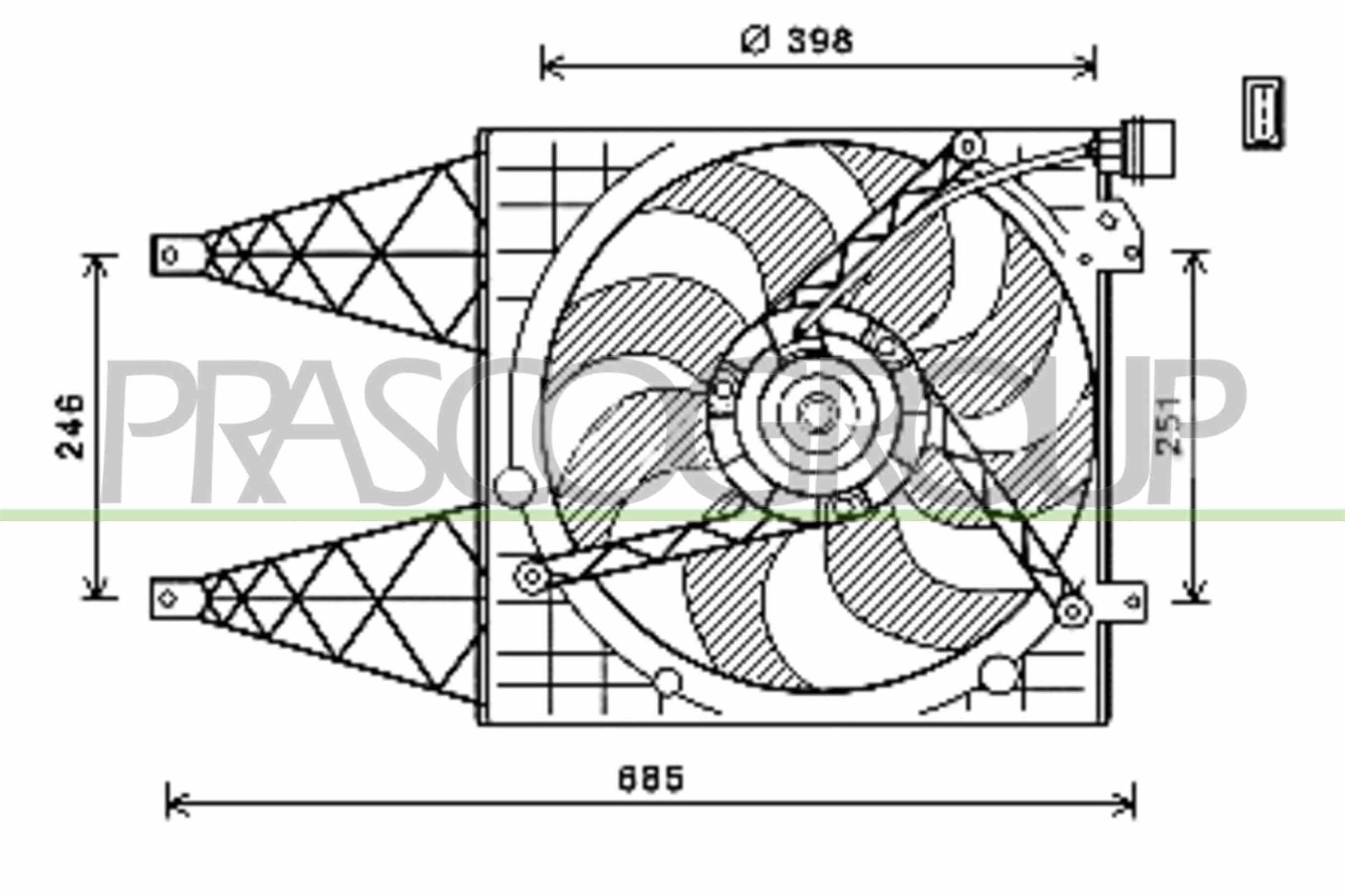 PRASCO SK322F002 Ventola,...