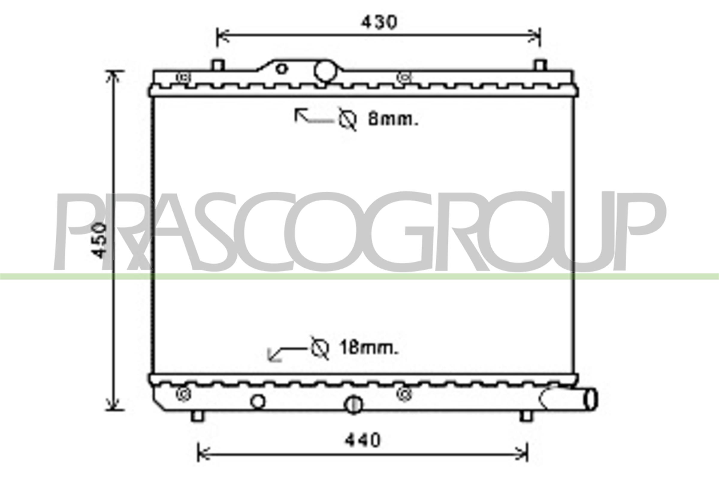 PRASCO SZ034R004 Radiatore,...