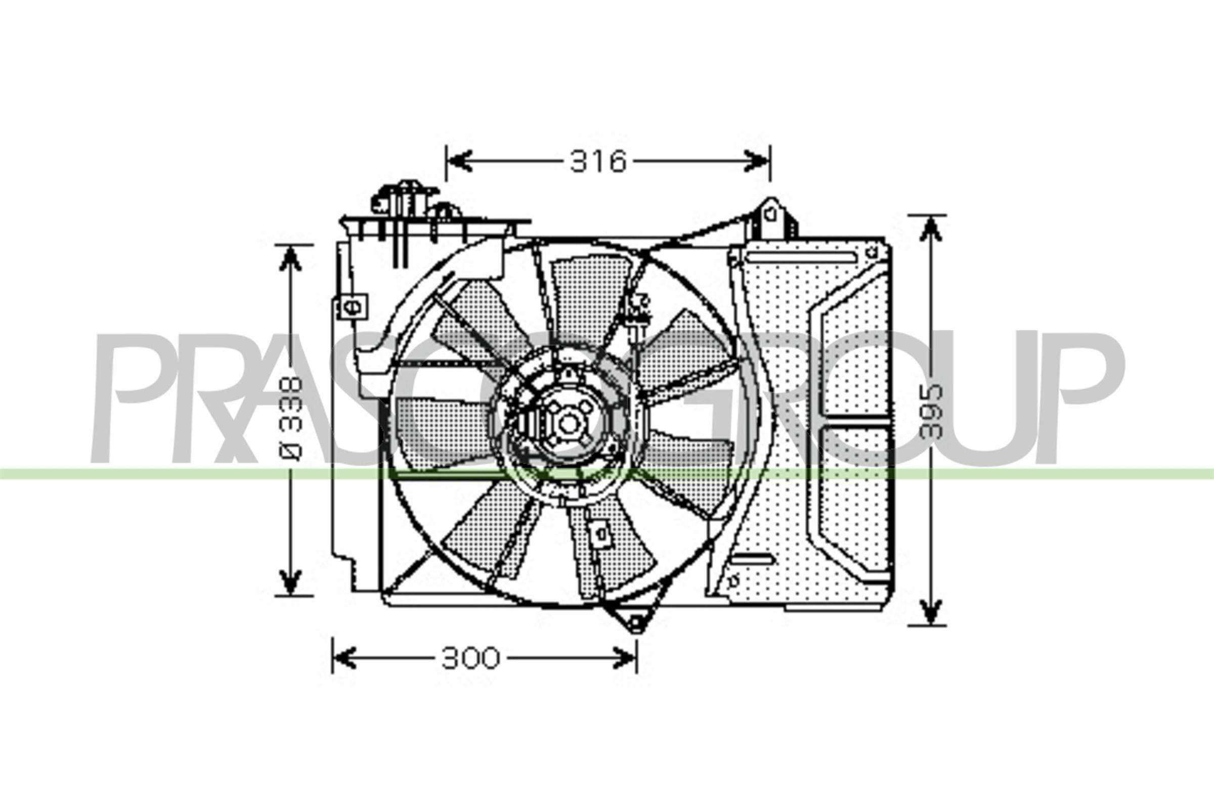 PRASCO TY320F001 Ventola,...