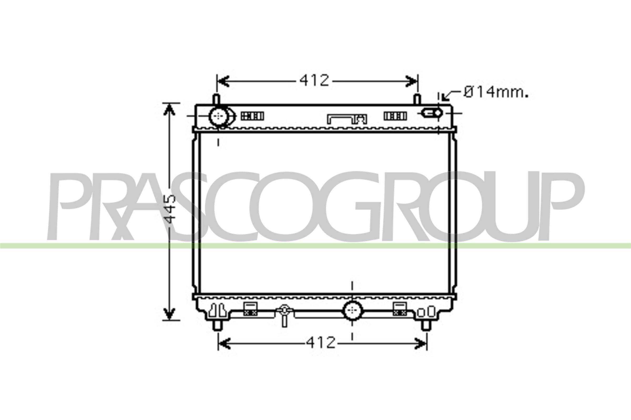PRASCO TY325R002 Radiatore,...