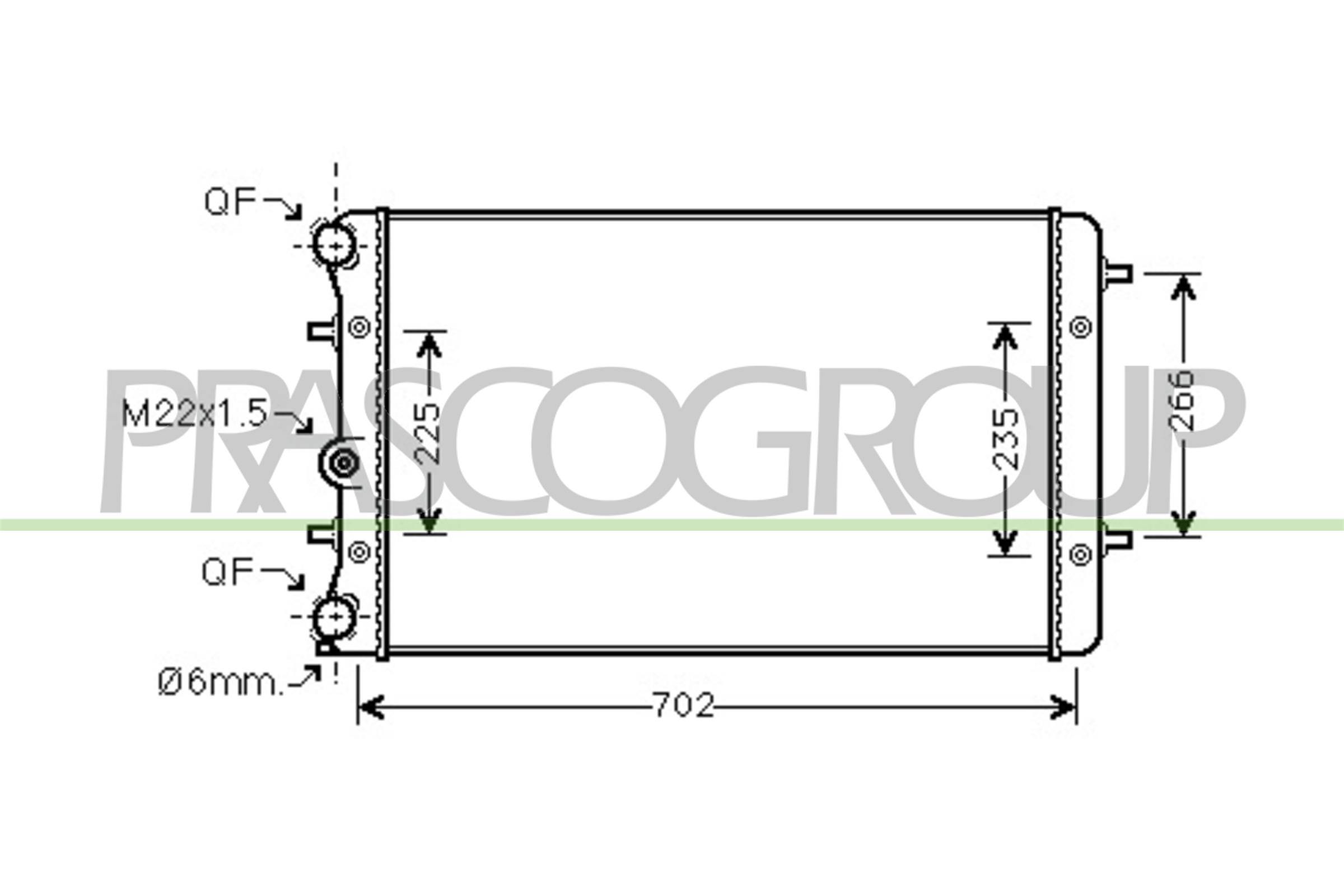 PRASCO VG420R001 Radiatore,...