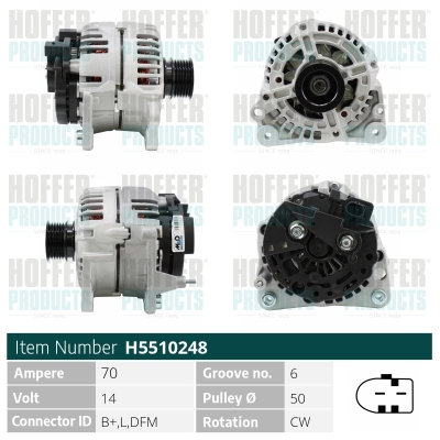 HOFFER H5510248 Alternatore
