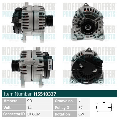 HOFFER H5510337 Alternatore
