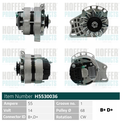 HOFFER H5530036 Alternatore