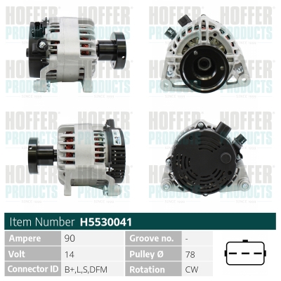 HOFFER H5530041 Alternatore