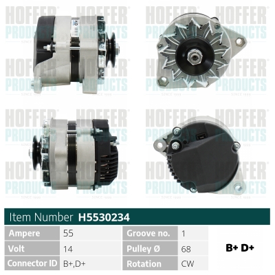HOFFER H5530234 Alternatore